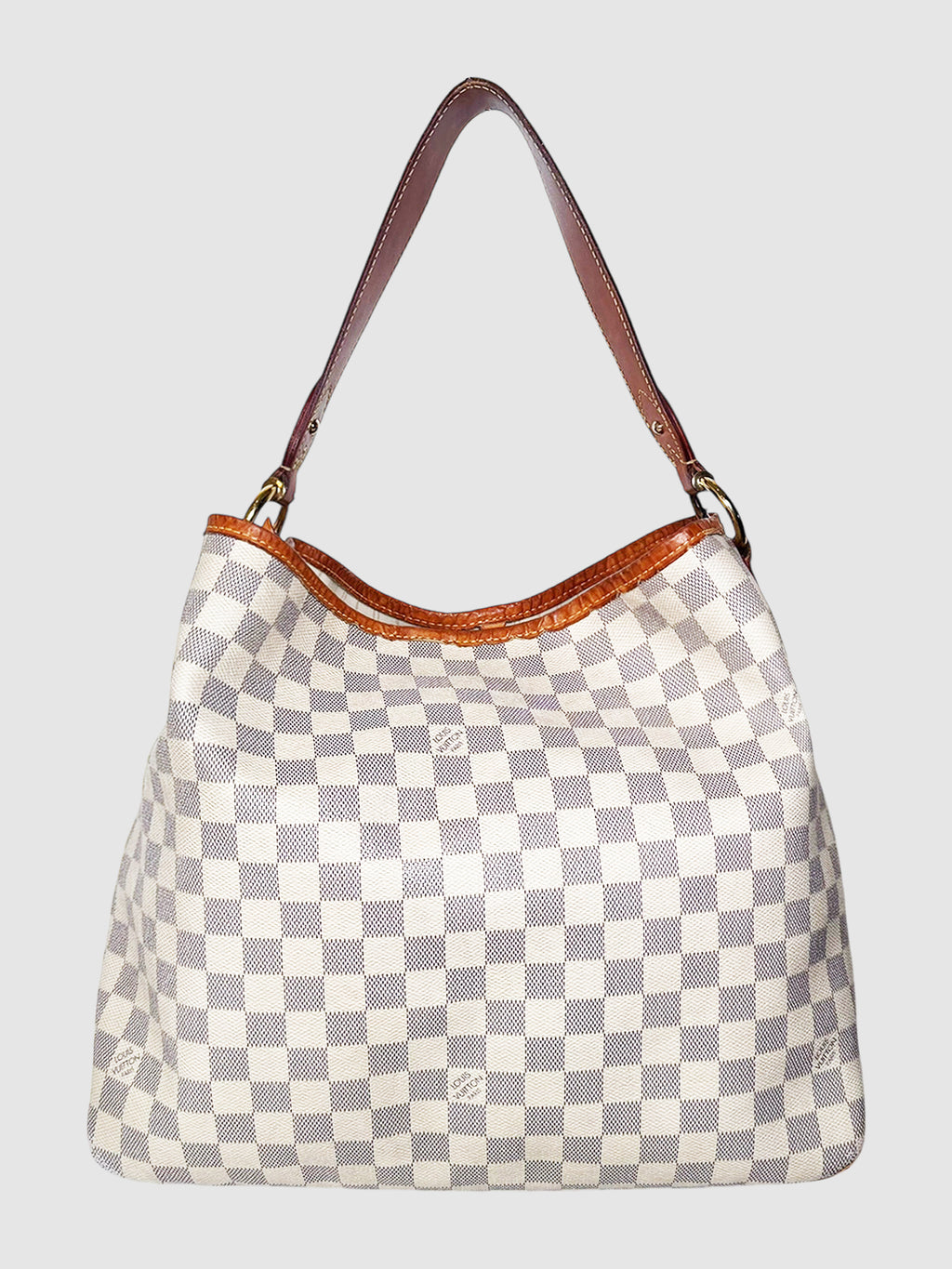 Louis Vuitton Damier Azur Delightful Bag Leather Shoulder Bag Luxury Designer Resale Consignment Toronto