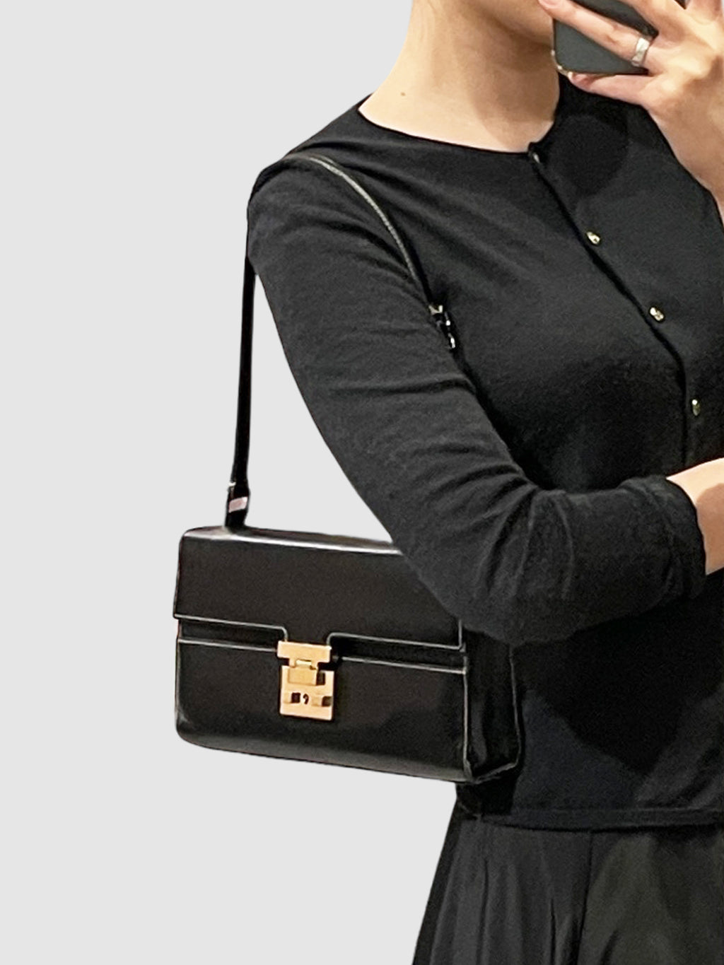 Leather Rectangular Shoulder Bag