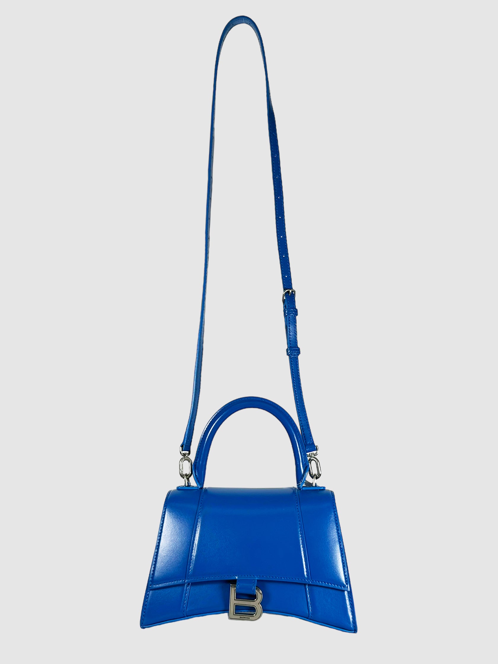 Small Leather Hourglass Bag