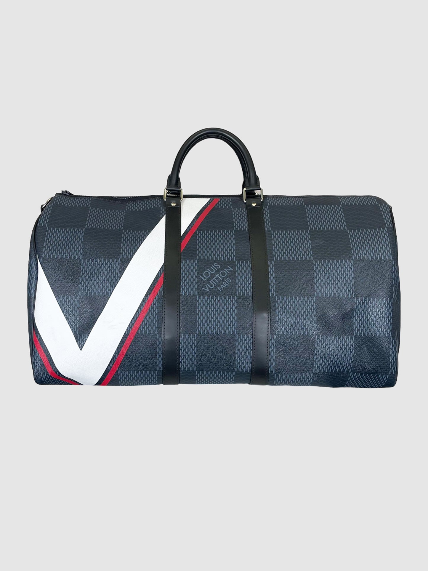 Louis Vuitton Keepall Bandoulière 55 Latitude Damier America's Cup Luxury Designer Resale Toronto Consignment Secondhand