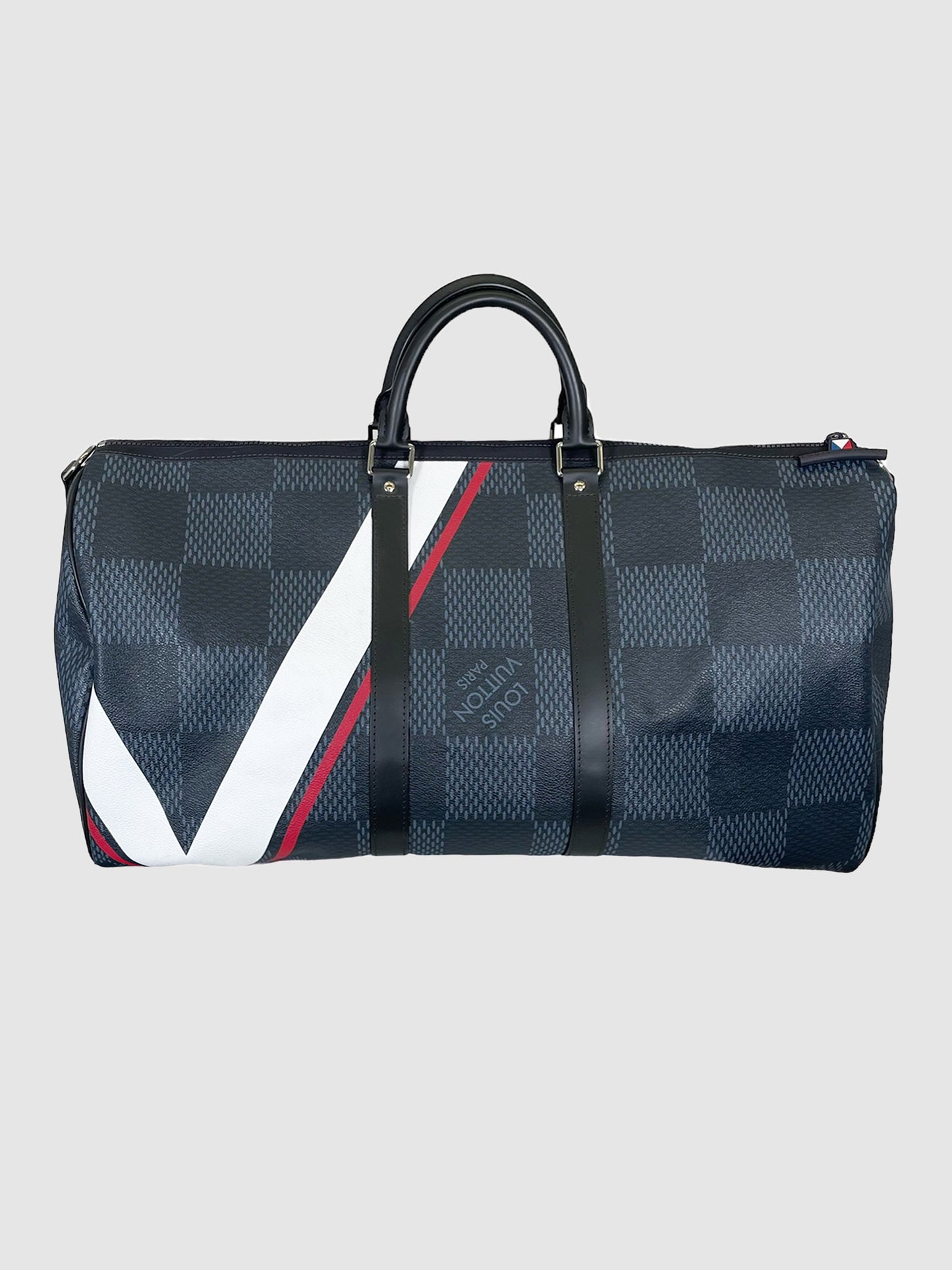 Louis Vuitton Keepall Bandoulière 55 Latitude Damier America's Cup Luxury Designer Resale Toronto Consignment Secondhand