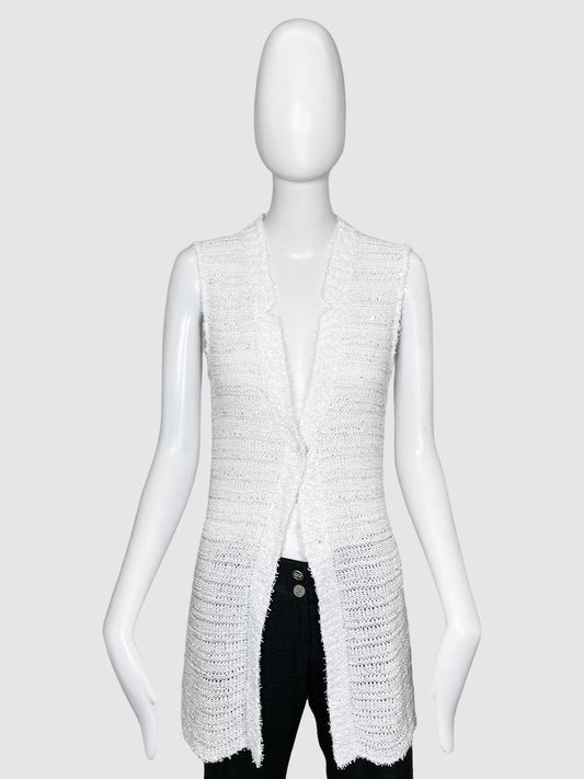 Amina Rubinacci Long Knit Vest - One Size
