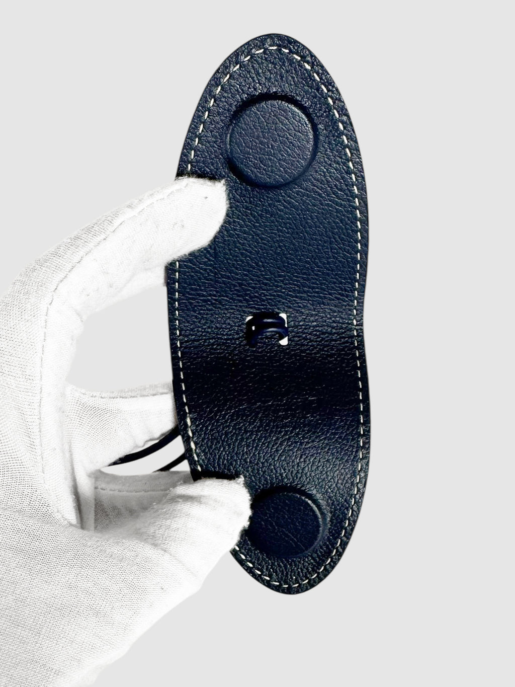 Leather Logo Bag Clip