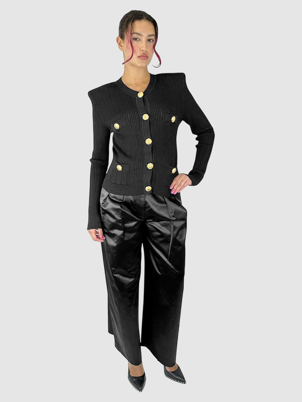 Ribbed Knit Cardigan