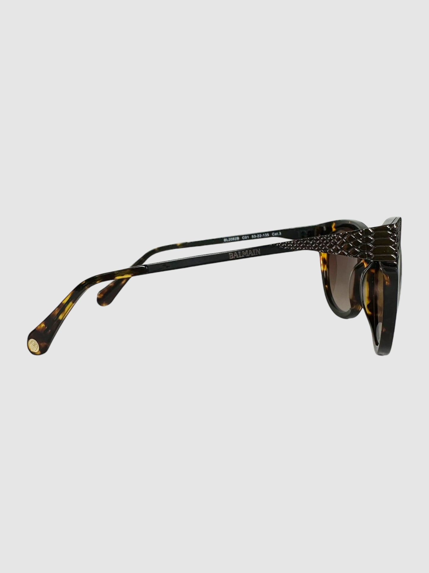 Modified Cat Eye Tortoiseshell Sunglasses