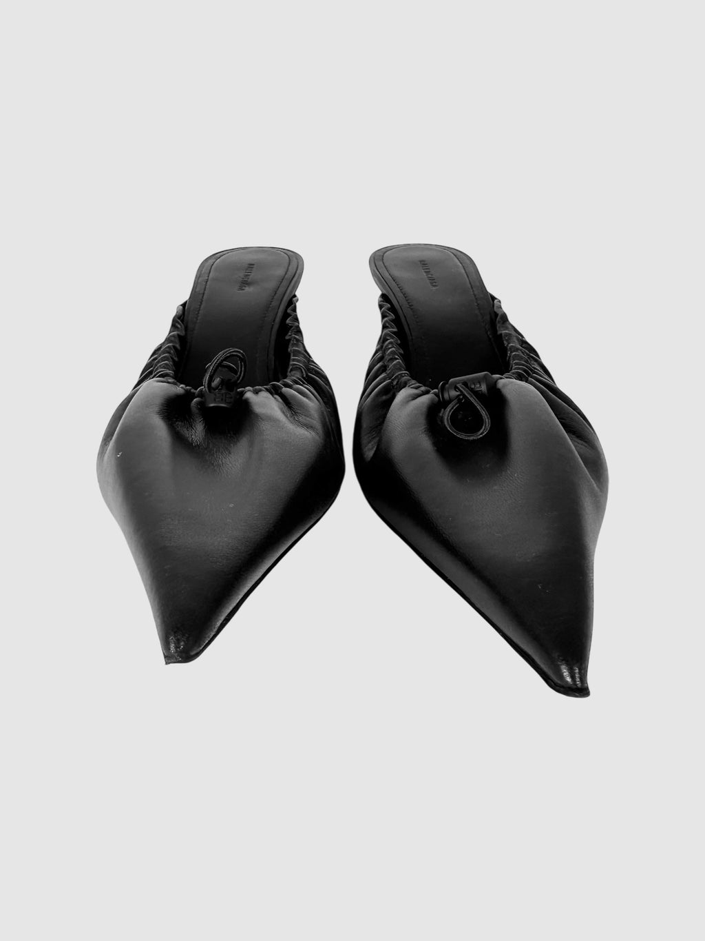 Scrunched Pointed Toe Kitten Keel - Size 40