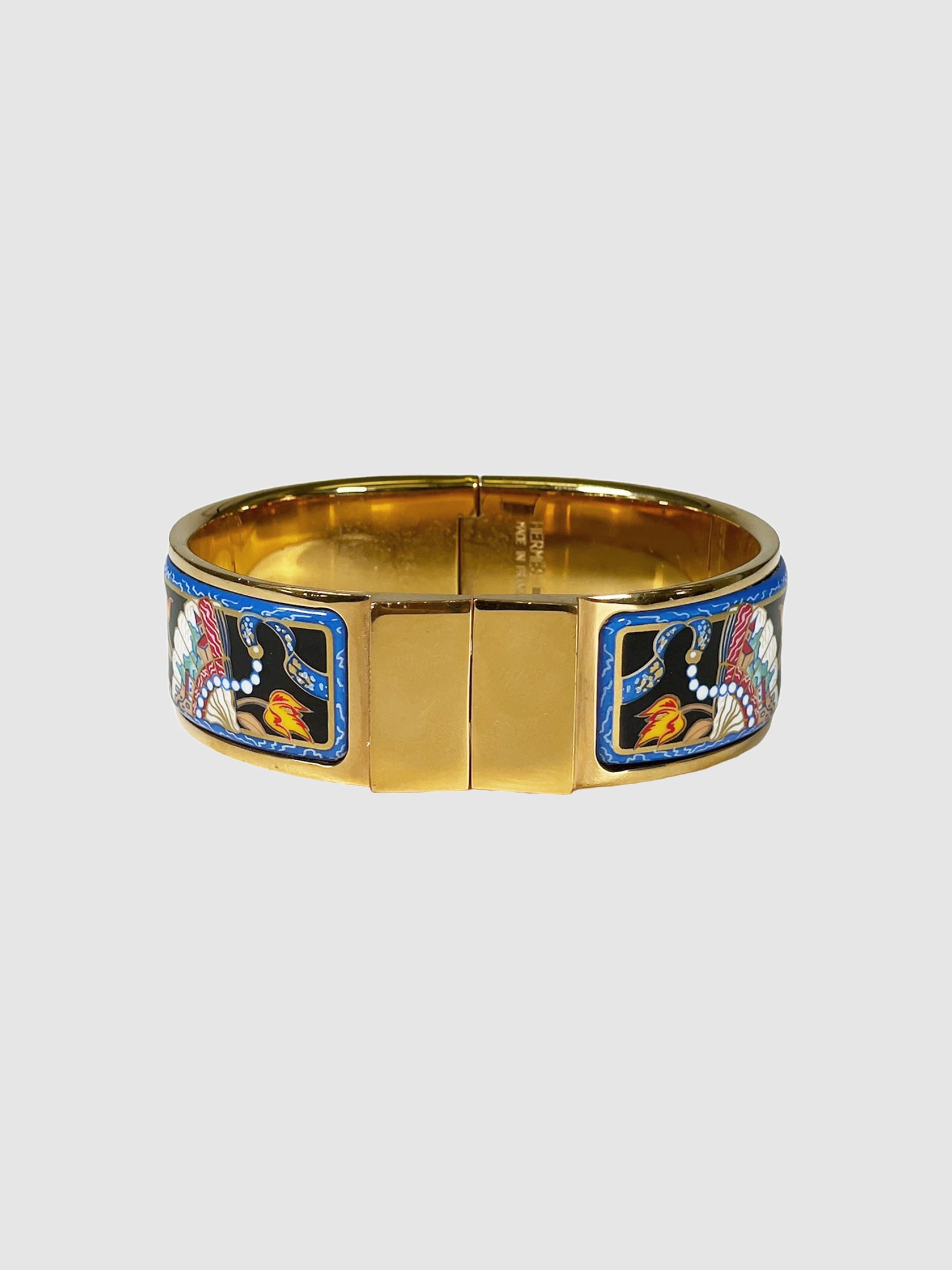 Enamel Printed Wide Bangle