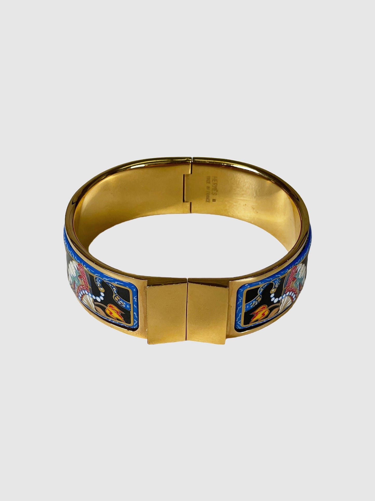 Enamel Printed Wide Bangle