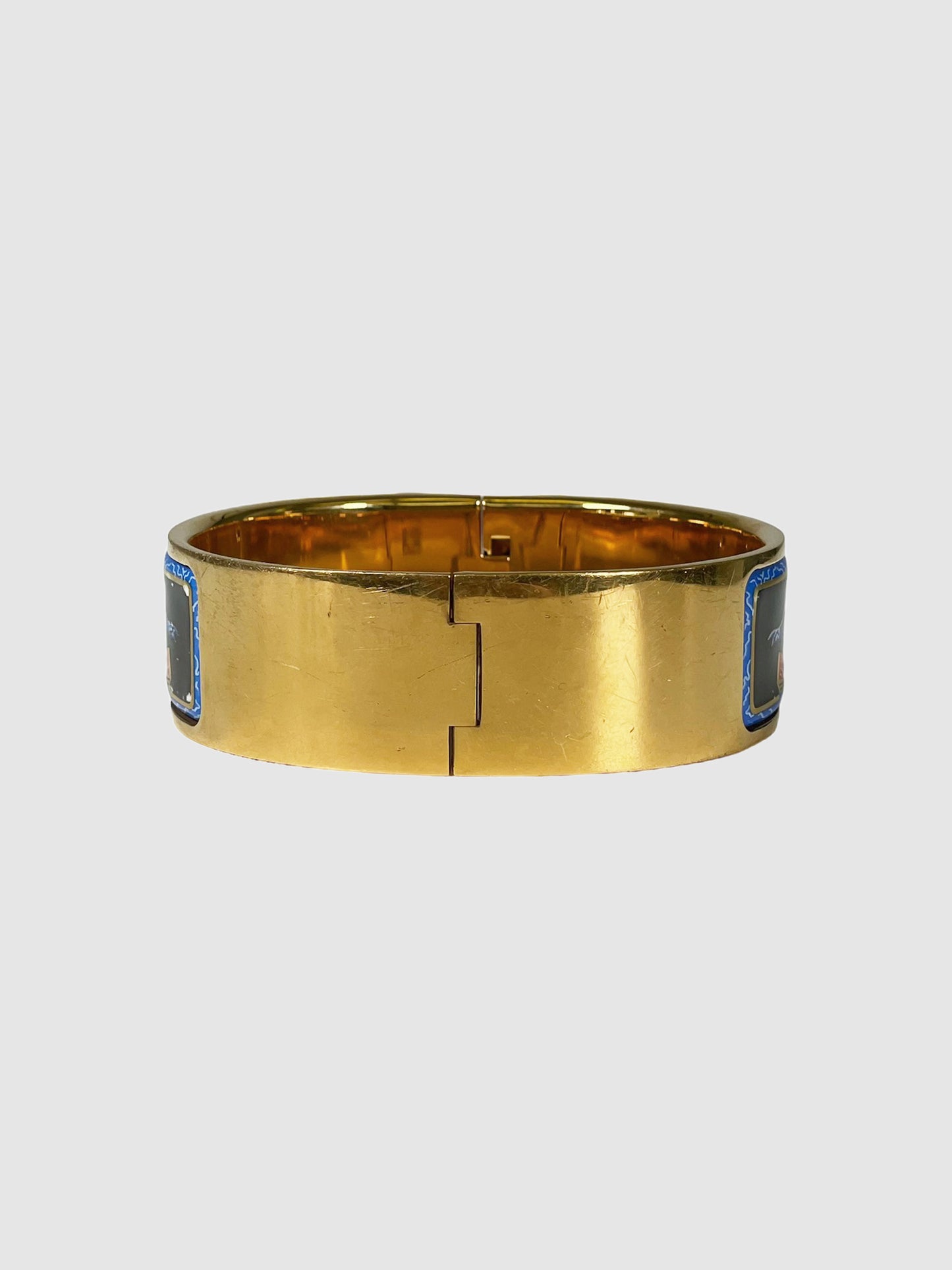 Enamel Printed Wide Bangle