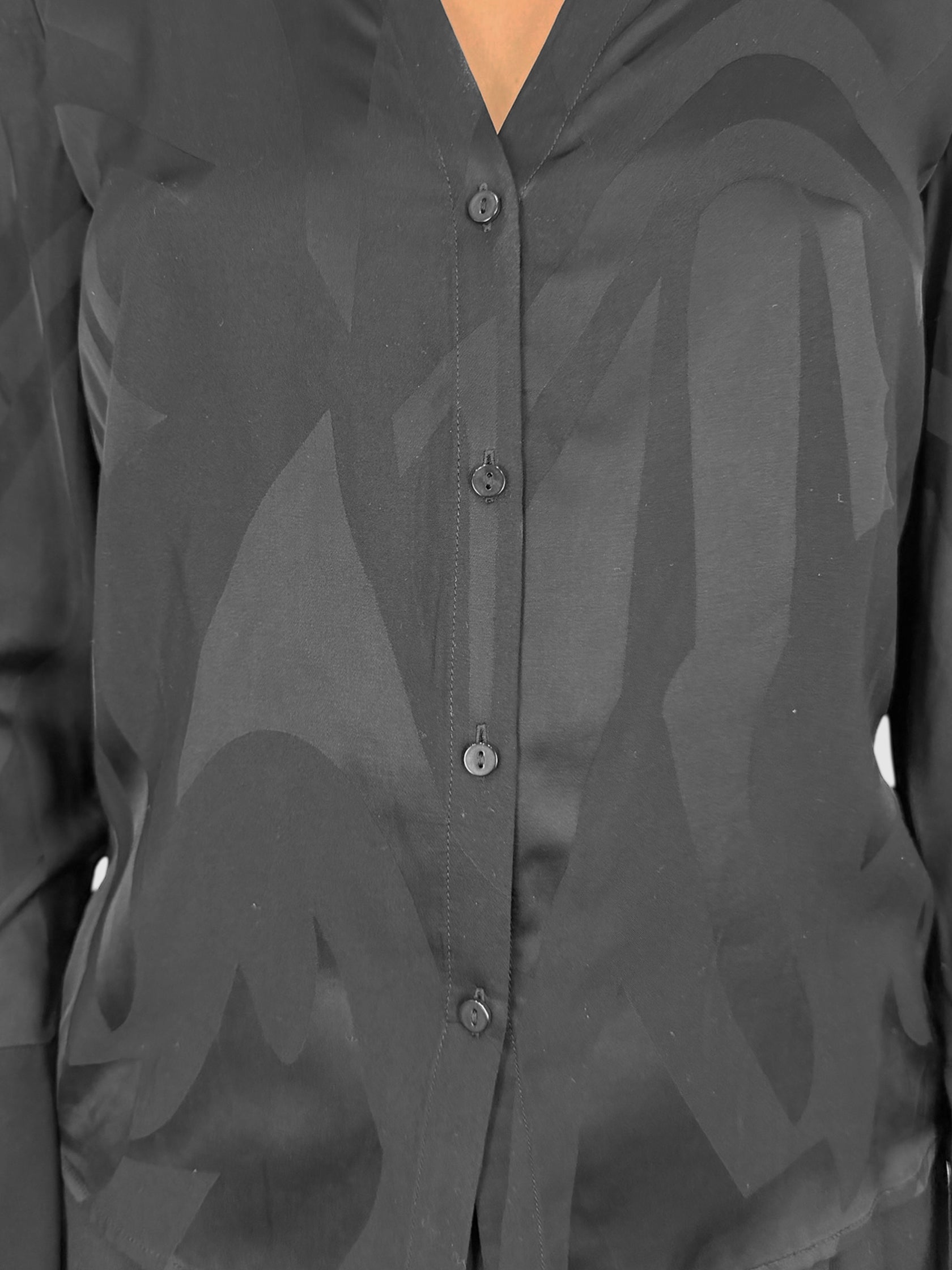 Printed Button-Up Top