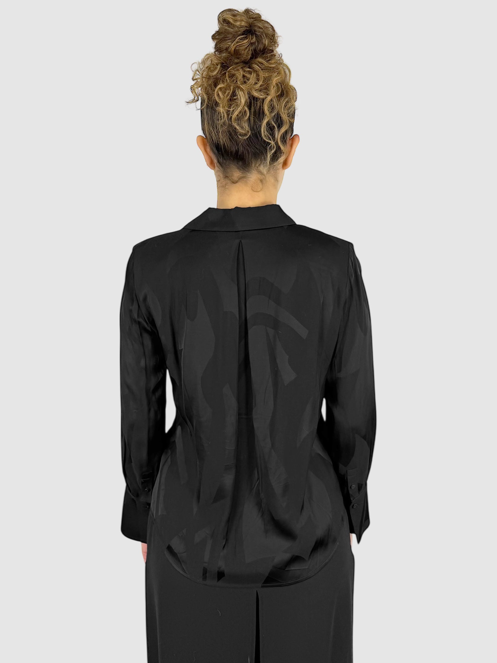 Printed Button-Up Top