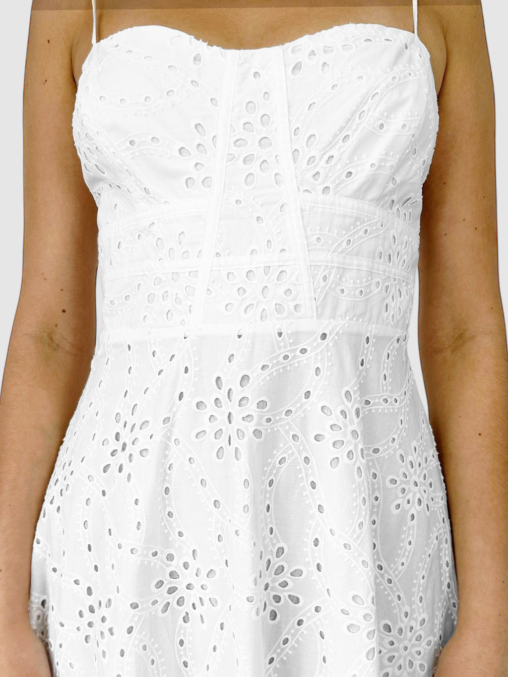Eyelet Midi Dress