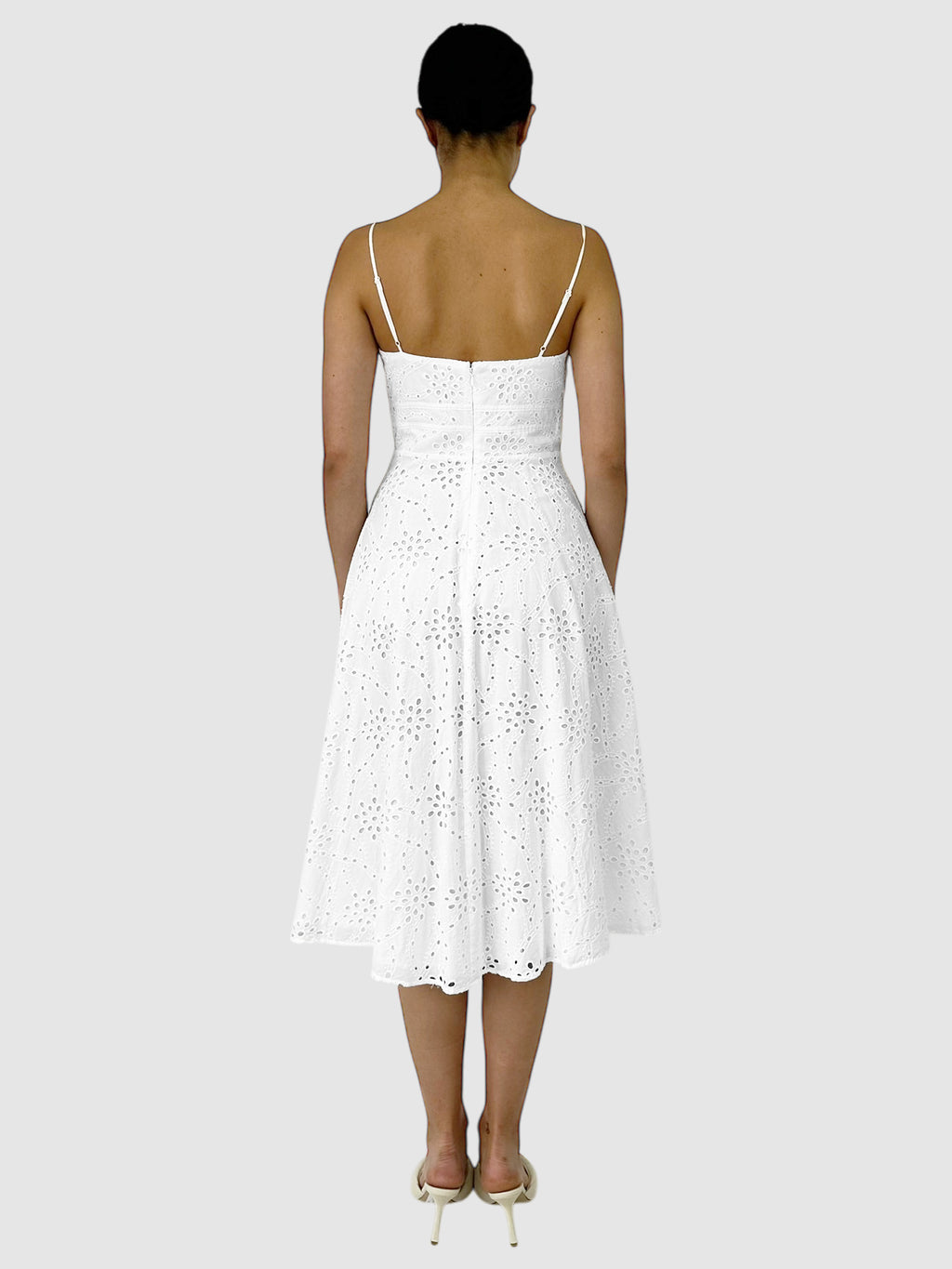 Eyelet Midi Dress