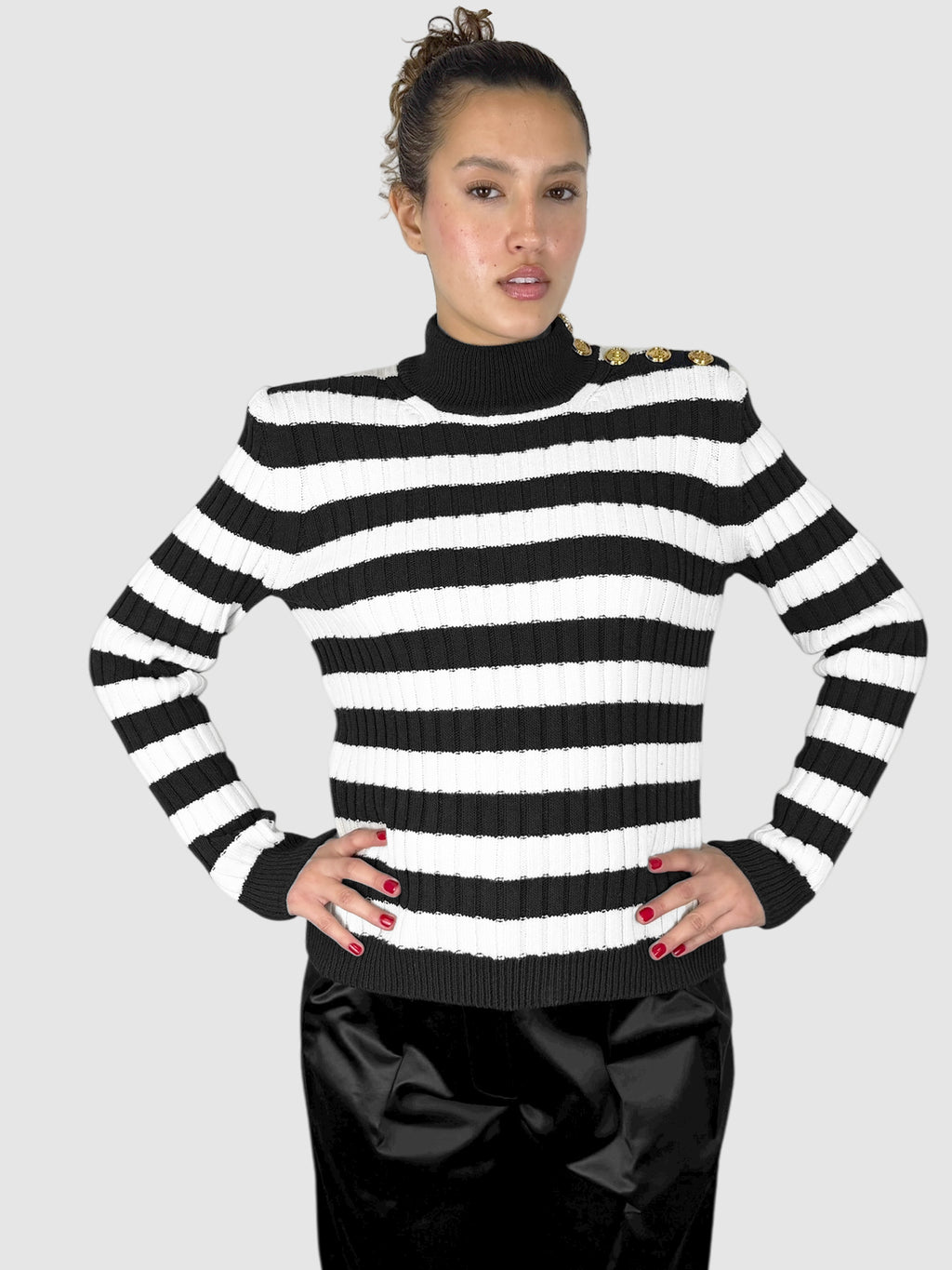 Striped Ribbed Sweater