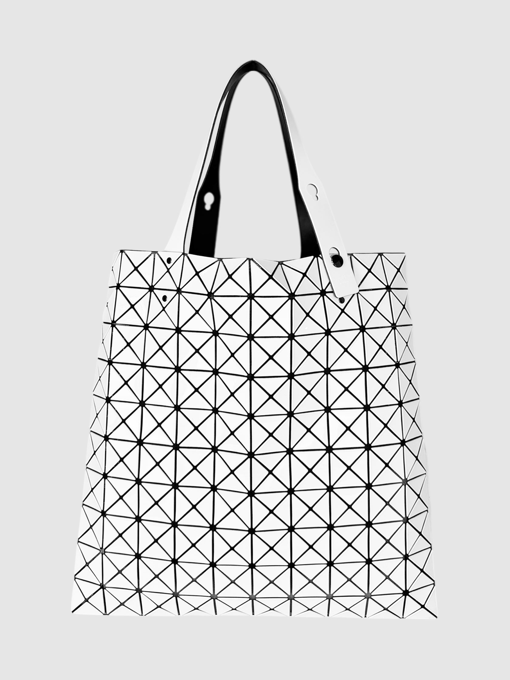 Issey Miyake Bao Bao White PVC Prism Tote Bag Luxury Designer Resale Consignment Toronto Canada Secondhand 