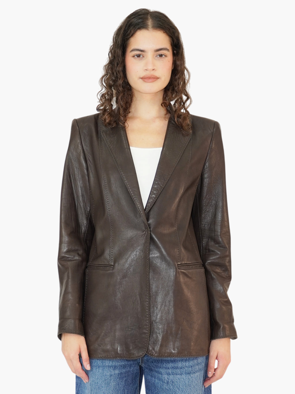 Leather Blazer
