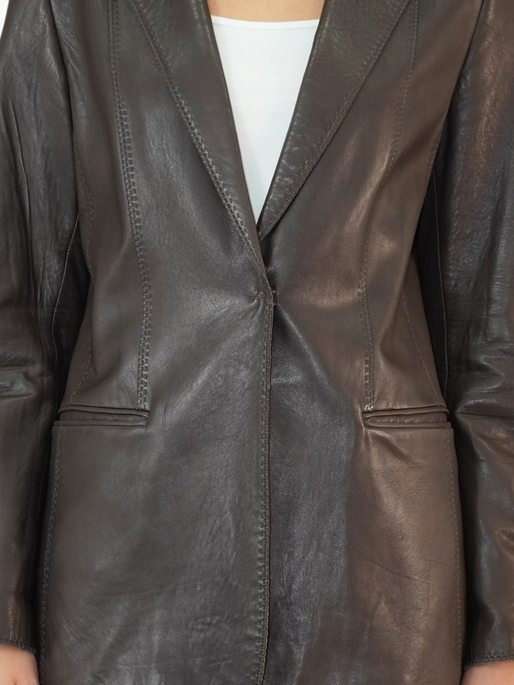 Leather Blazer