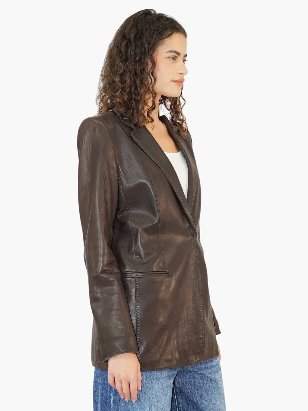 Leather Blazer