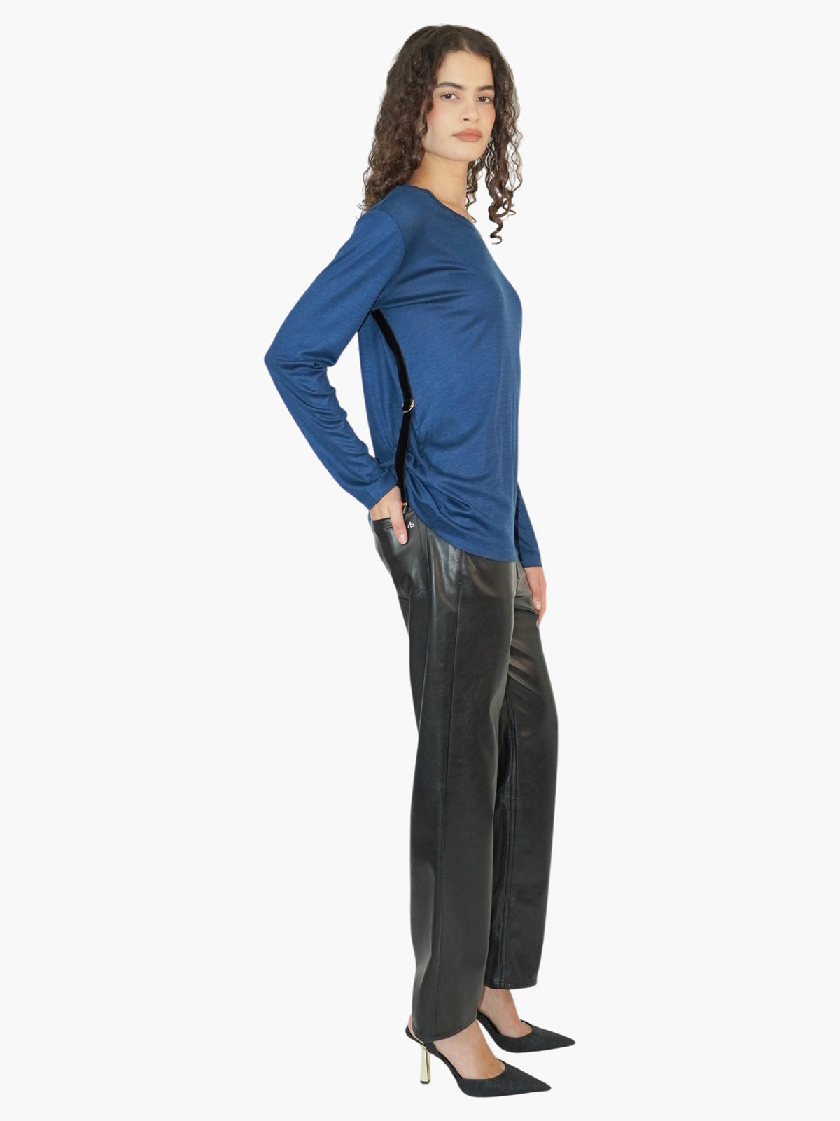 Wool Side Belt Top