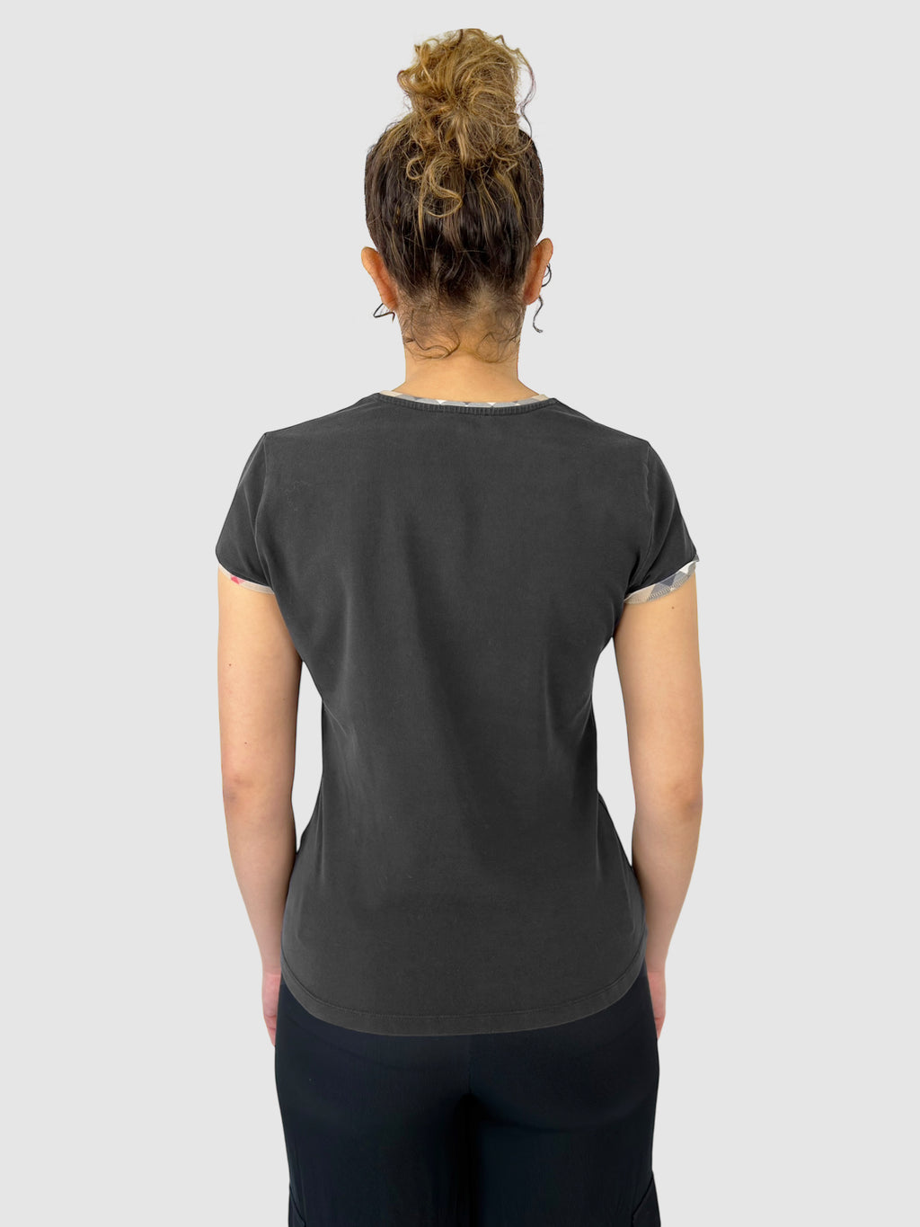 BURBERRY Check Trim Top - Second Nature Boutique