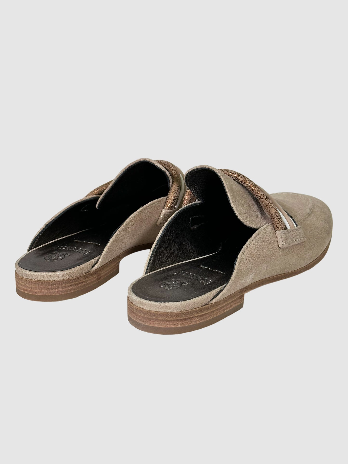 Brunello Cucinelli Leather Mules - Size 38.5