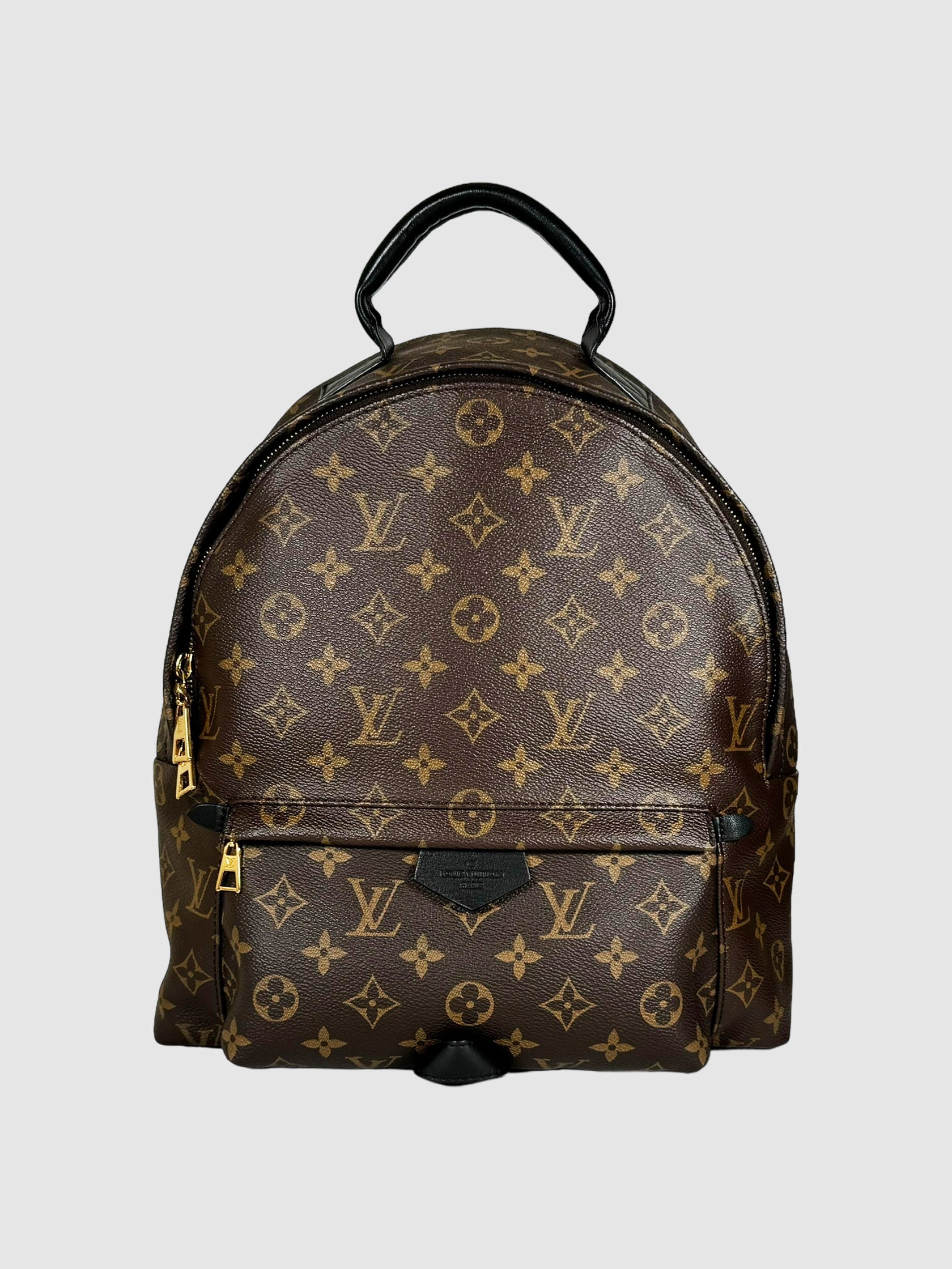 Louis Vuitton Monogram Palm Springs PM Backpack in Brown Consignment Secondhand Designer Luxury Resale Toronto Trendy