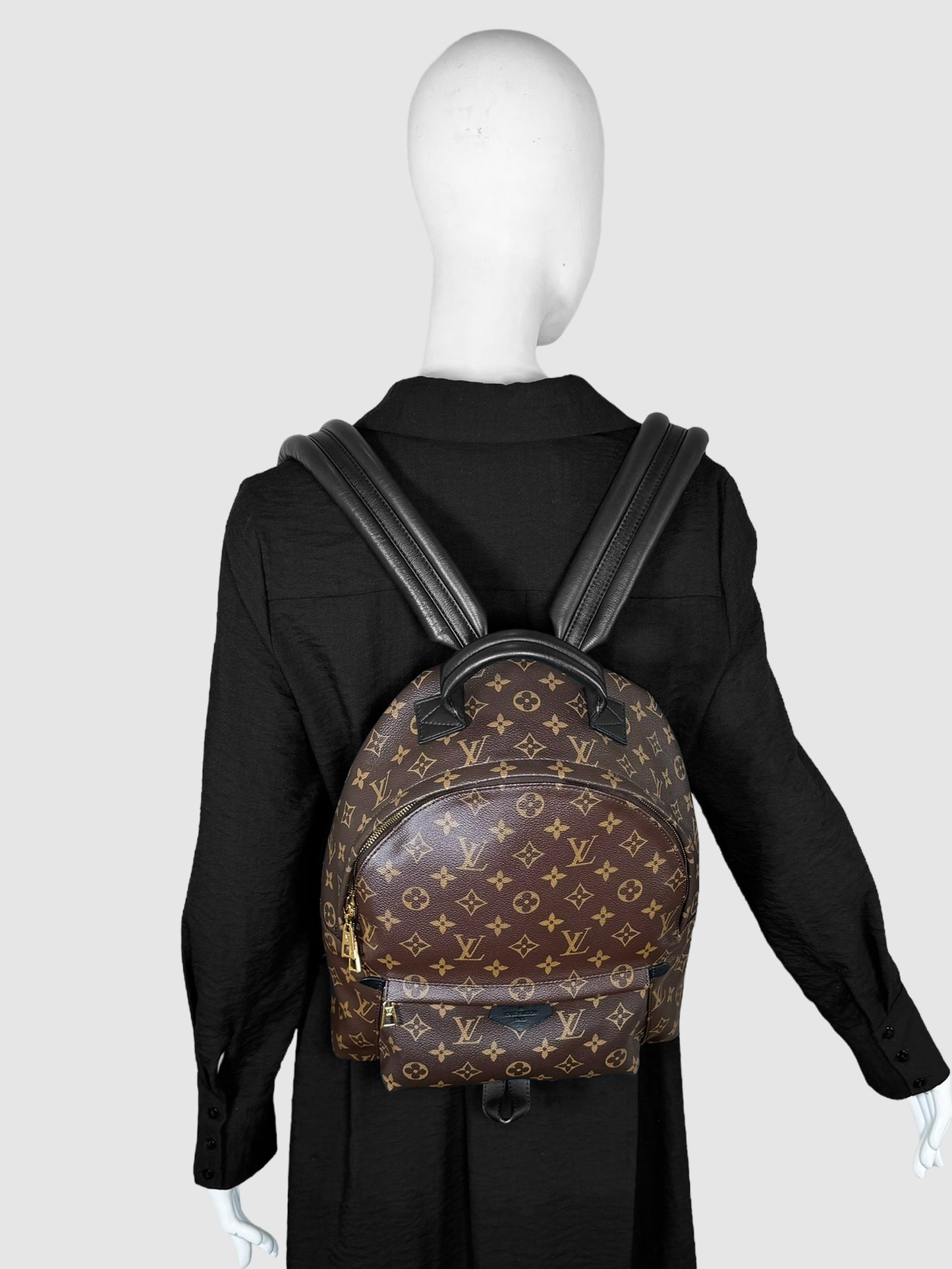 Louis Vuitton Monogram Palm Springs PM Backpack in Brown Consignment Secondhand Designer Luxury Resale Toronto Trendy