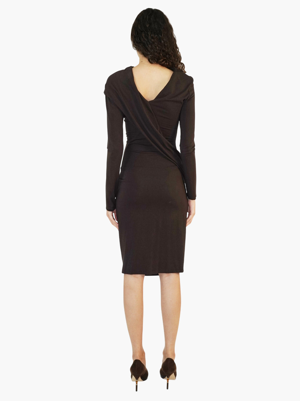 Draped Midi Dress