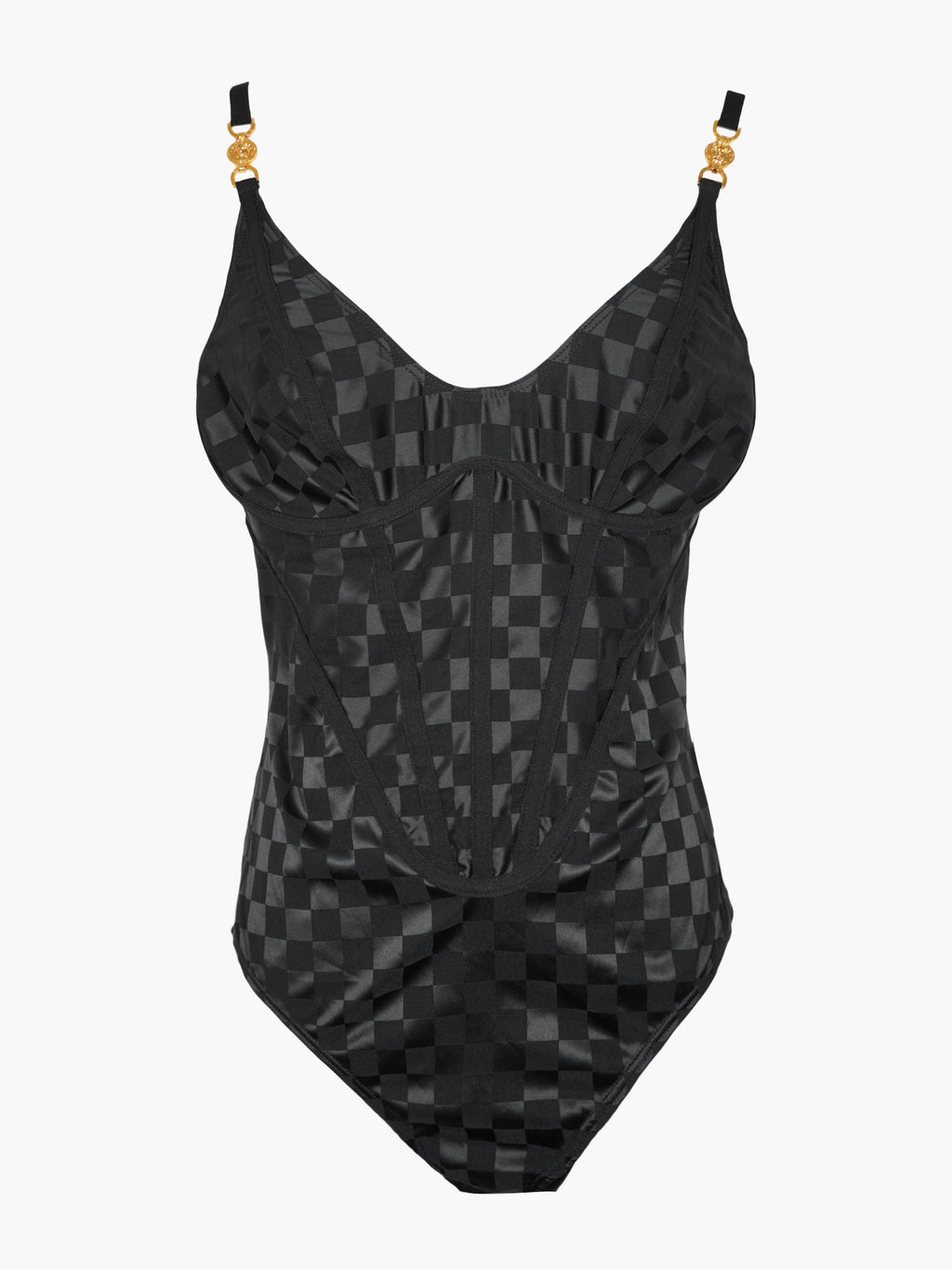 Check Corset Bodysuit