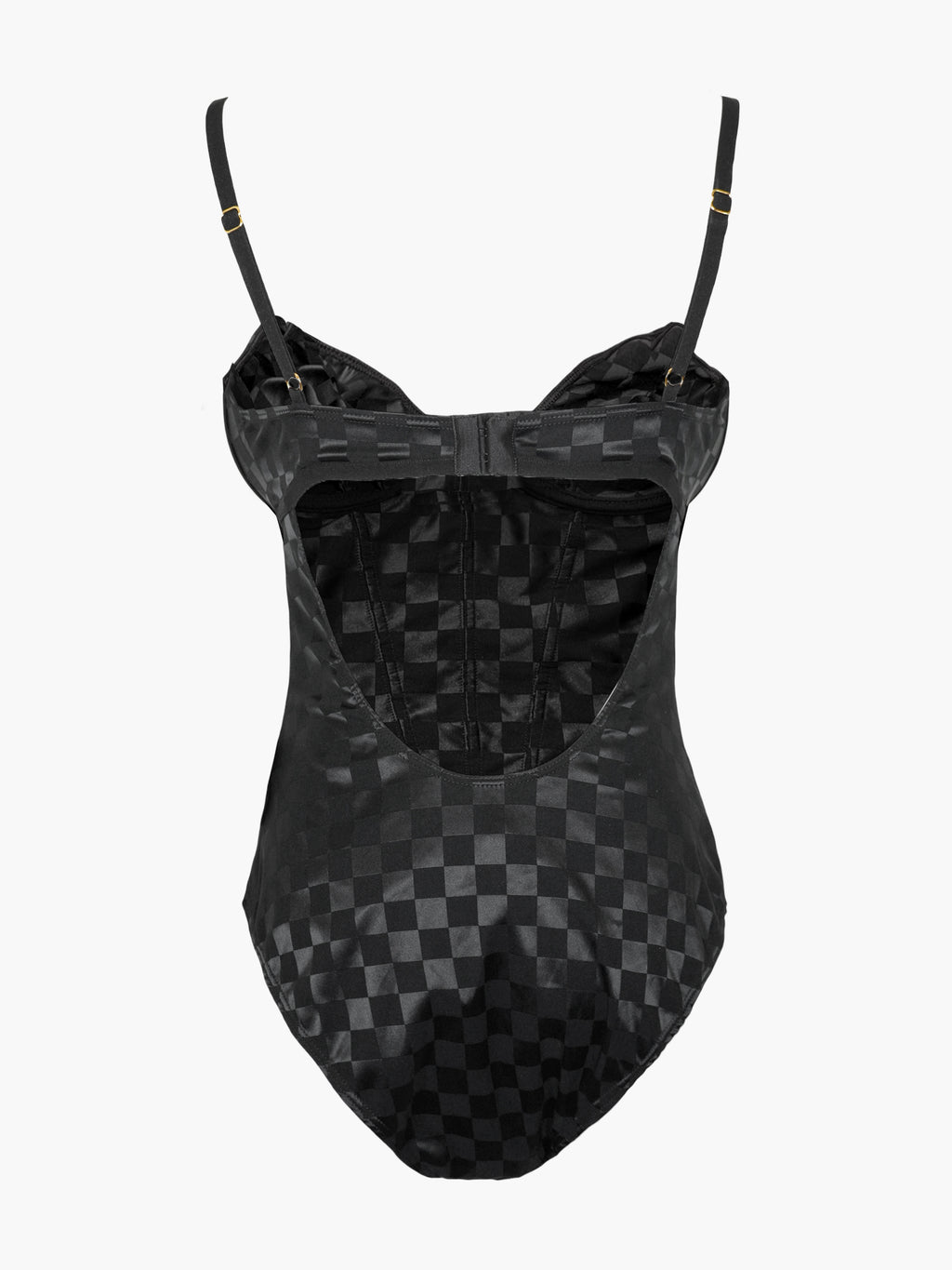 Check Corset Bodysuit