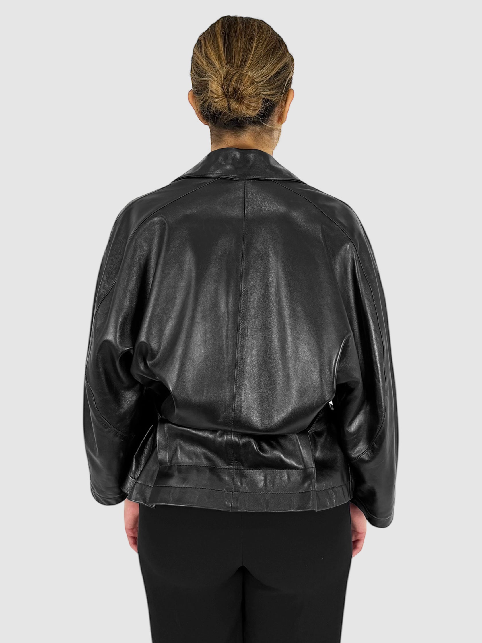 Belted Leather Jacket