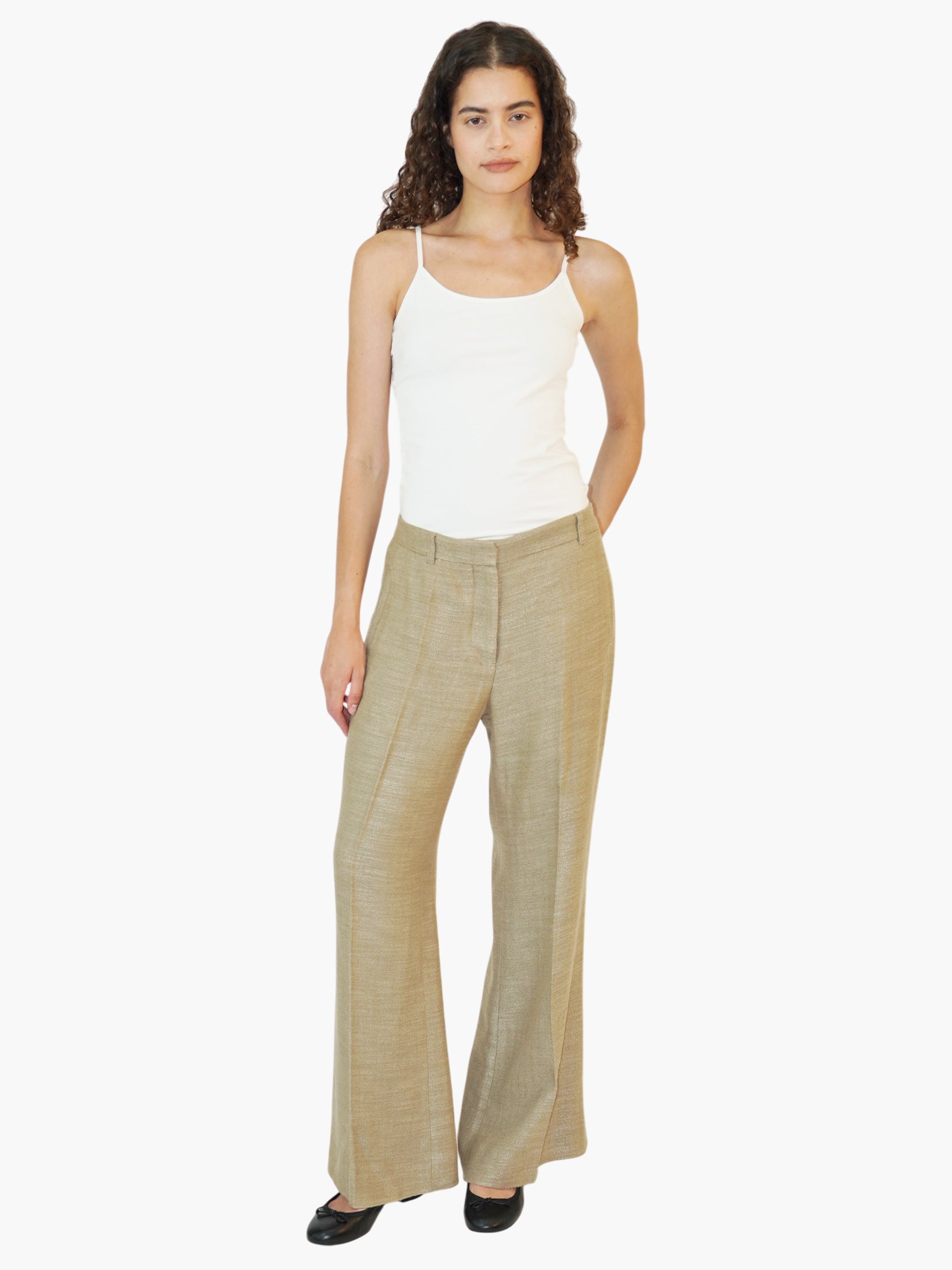 Pleated Wide Leg Pants