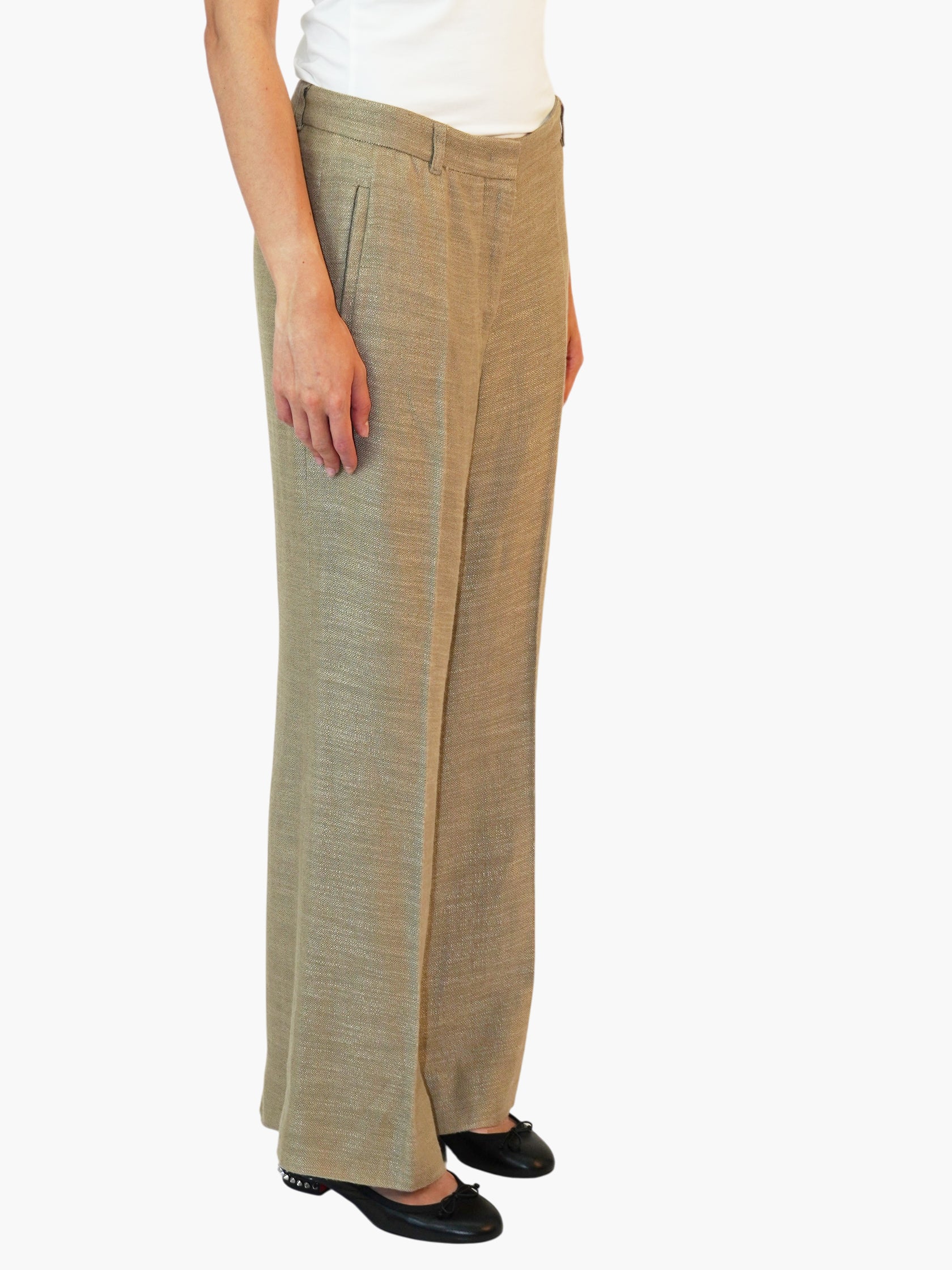 Pleated Wide Leg Pants