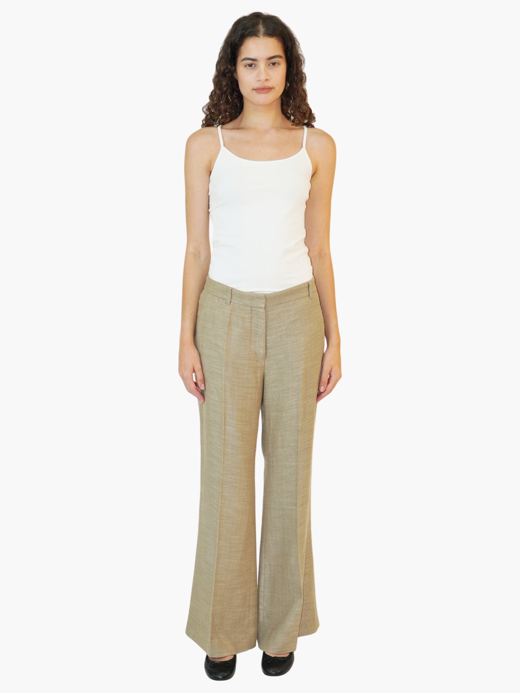 Pleated Wide Leg Pants