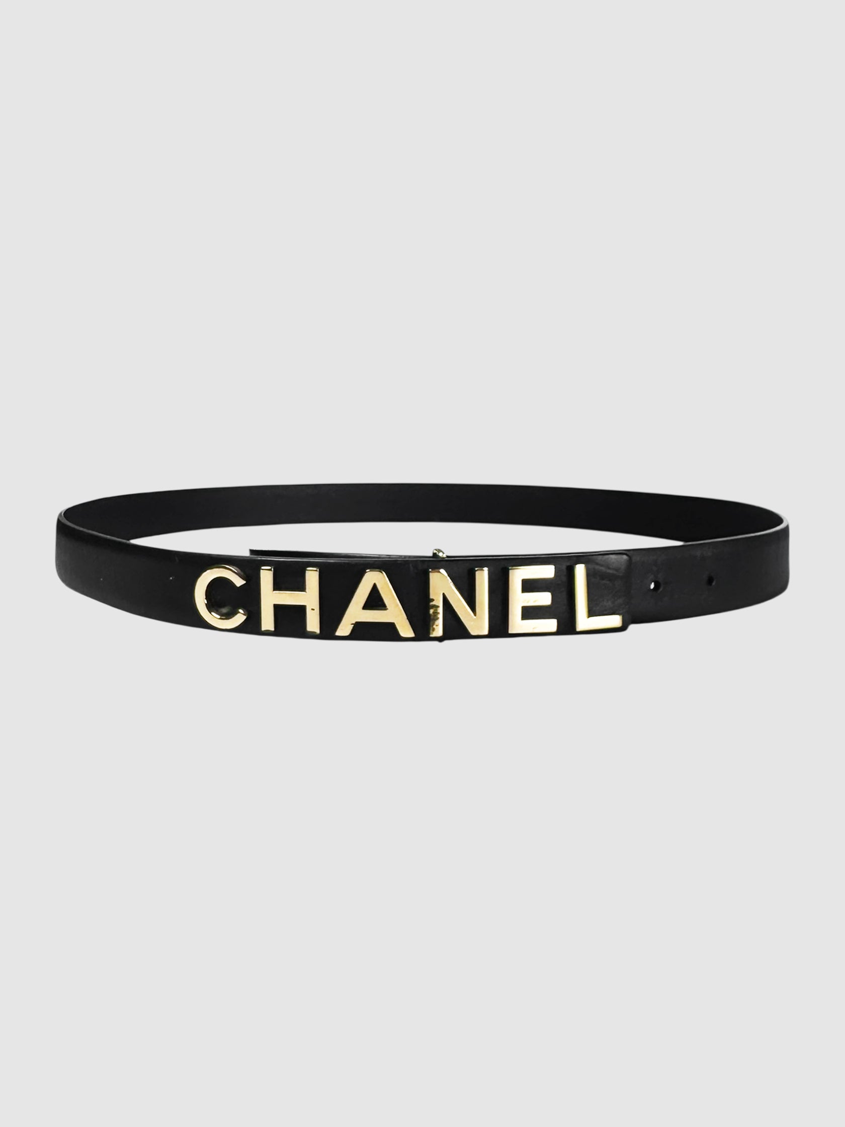 Logo Leather Belt