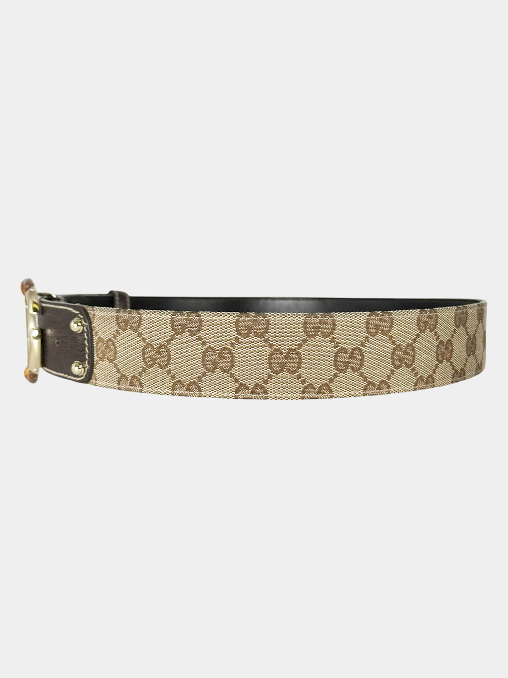 Monogram Bamboo G Canvas Belt