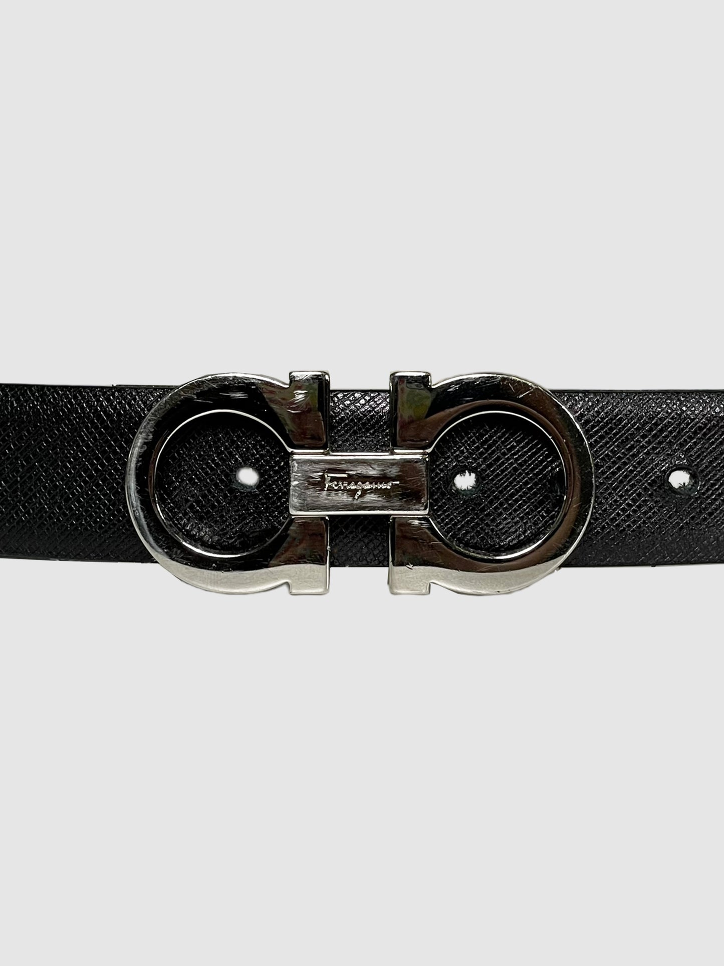 Salvatore Ferragamo Reversible Leather Belt - Size 34