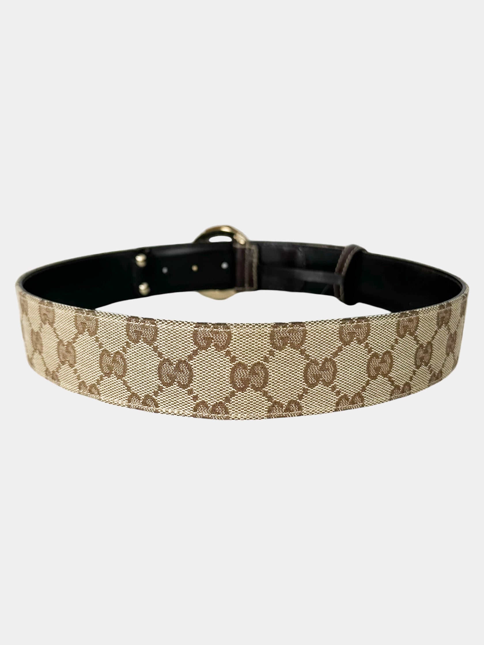 Monogram Bamboo G Canvas Belt