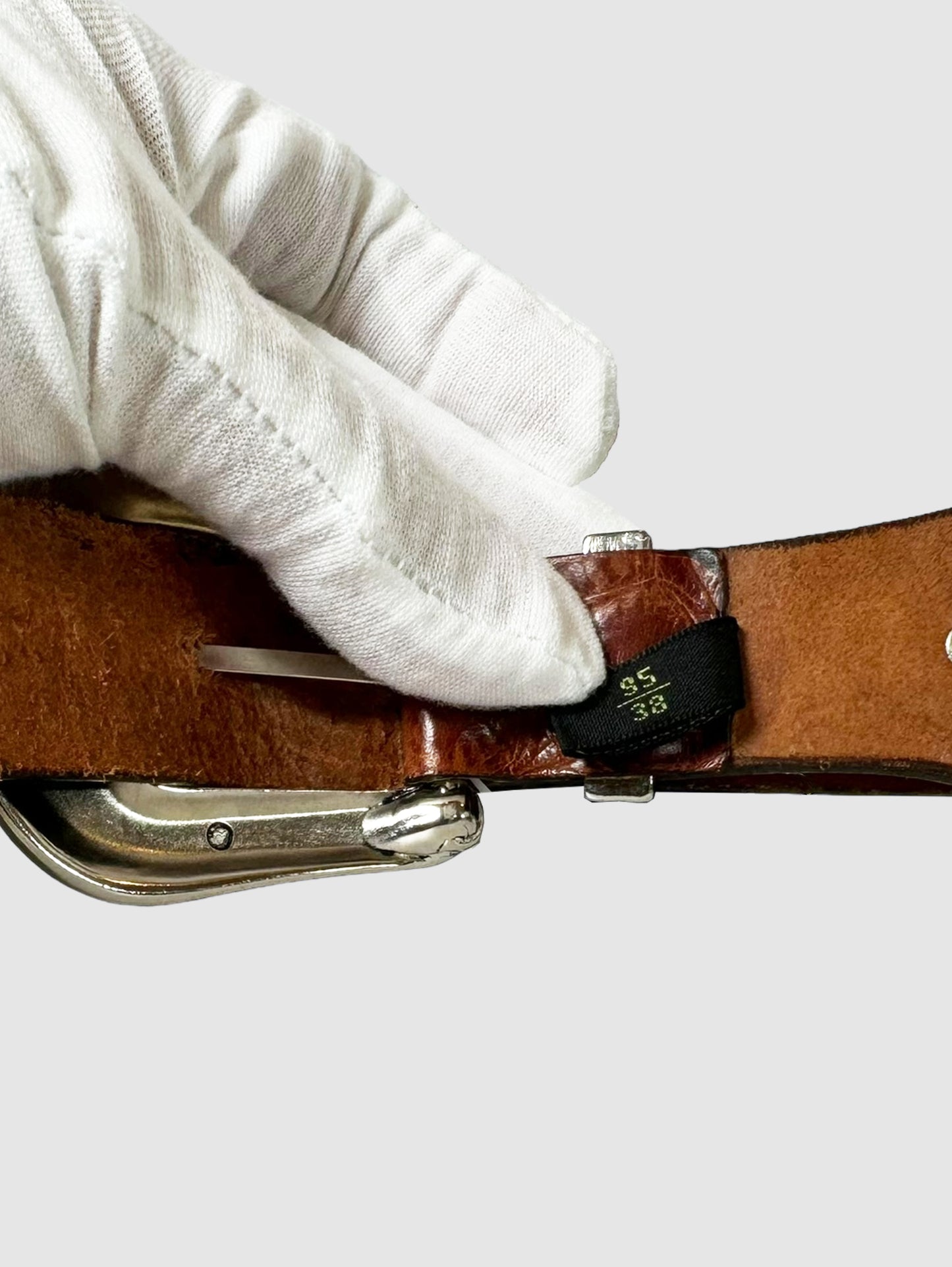 Leather Western Belt - Size 38