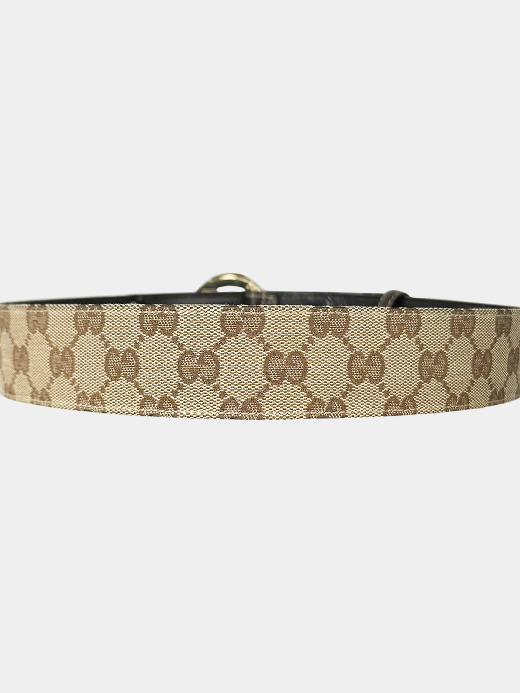 Monogram Bamboo G Canvas Belt
