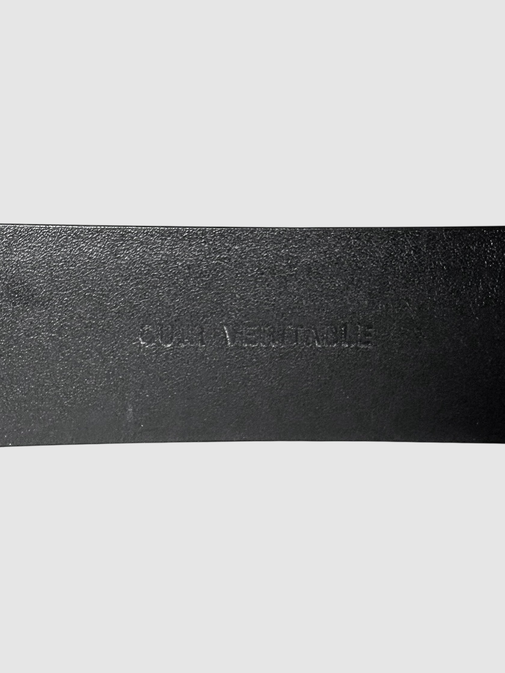 Logo Leather Belt