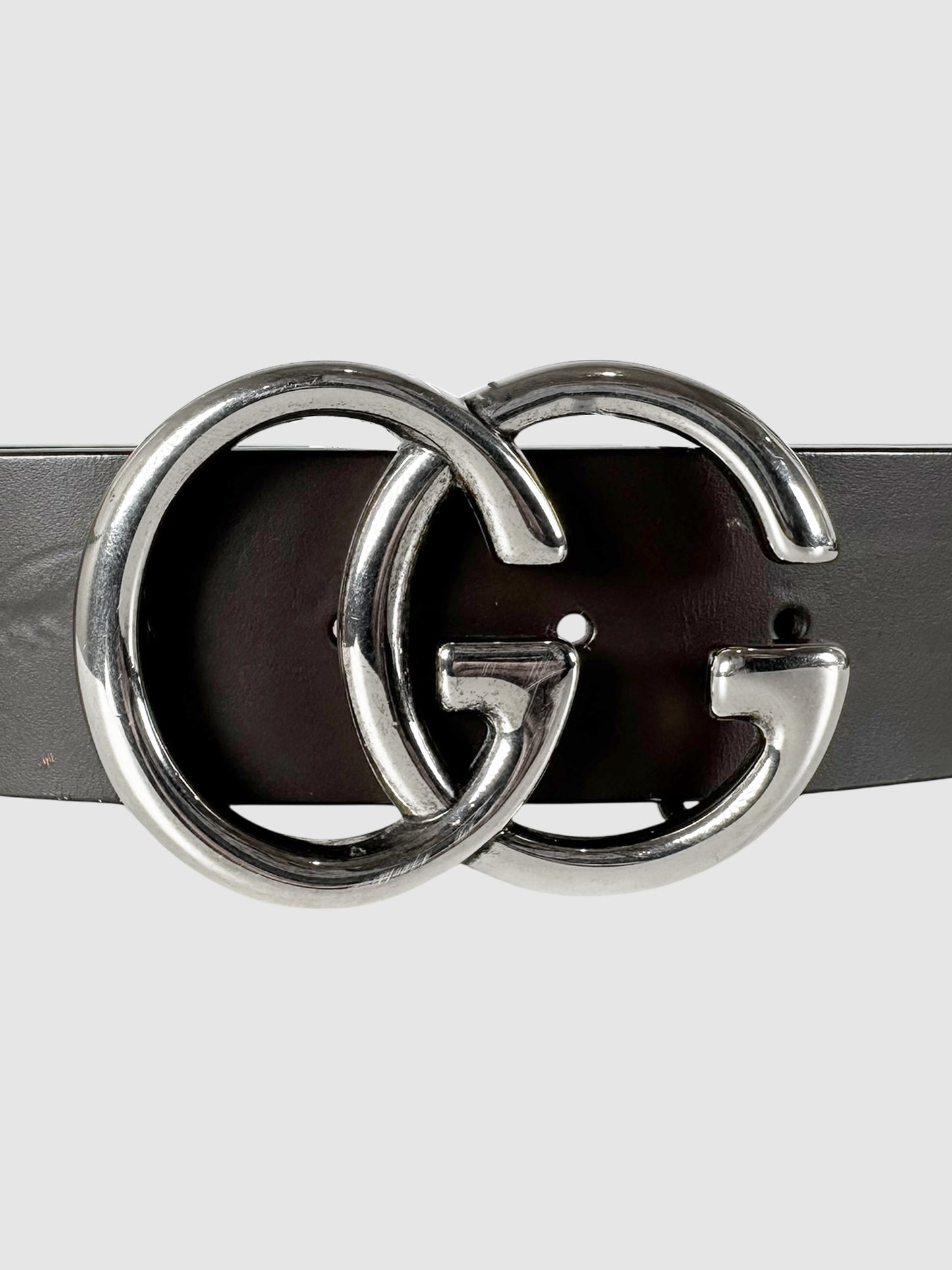 GG Marmont Wide Leather Belt