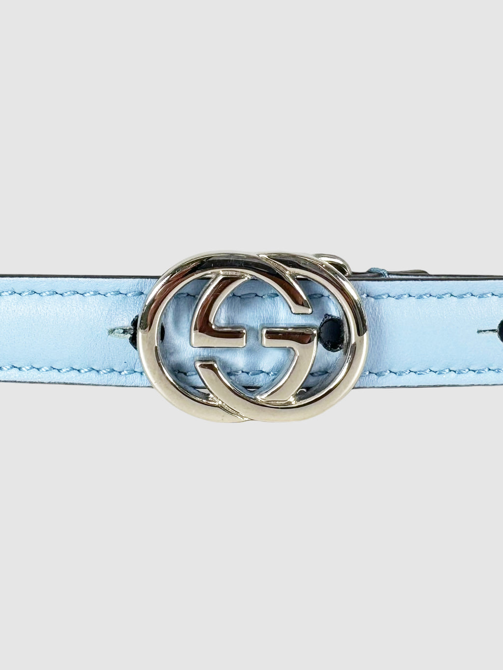 Moon GG Narrow Leather Belt