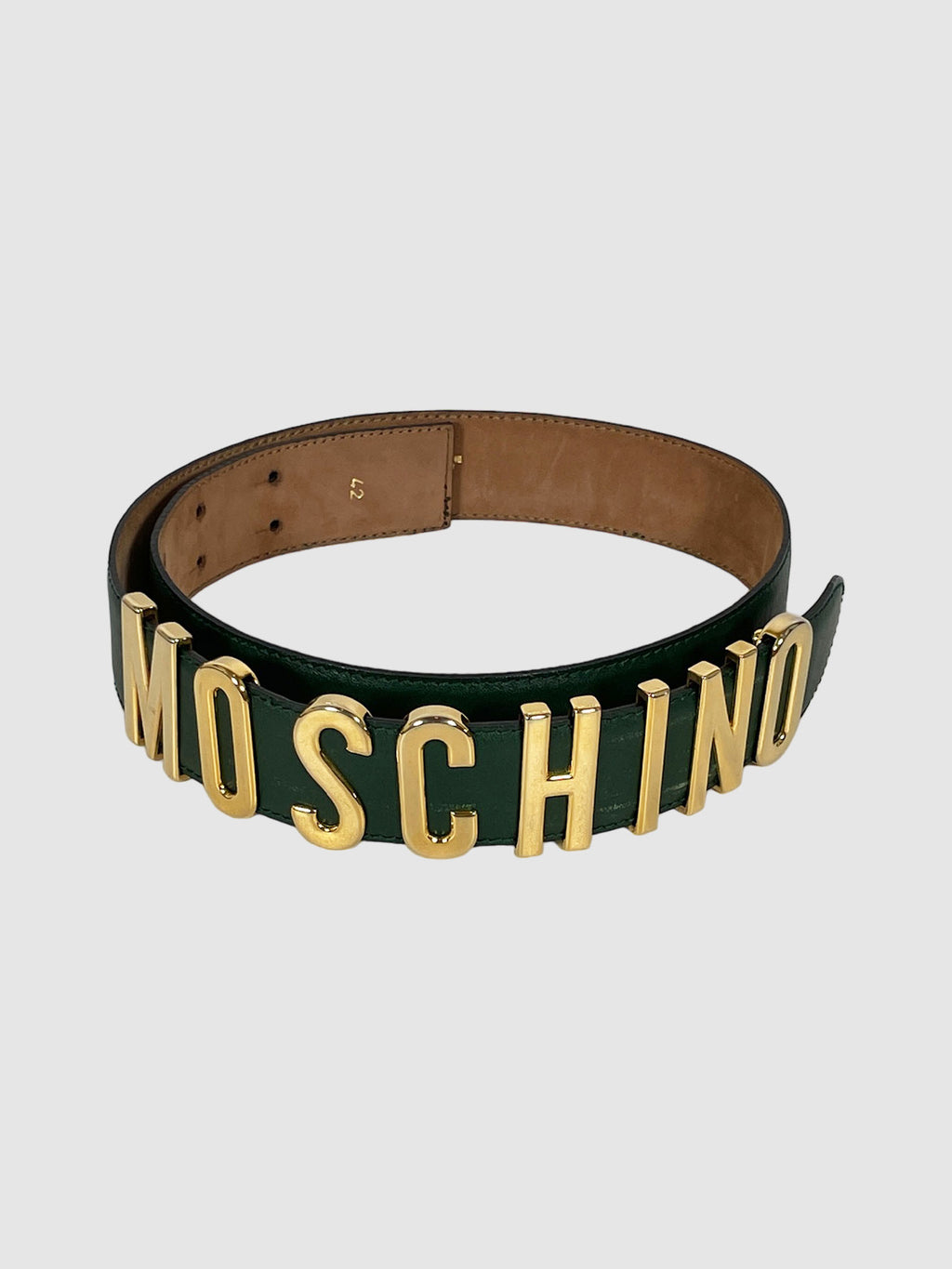 Logo Leather Belt - Size 42