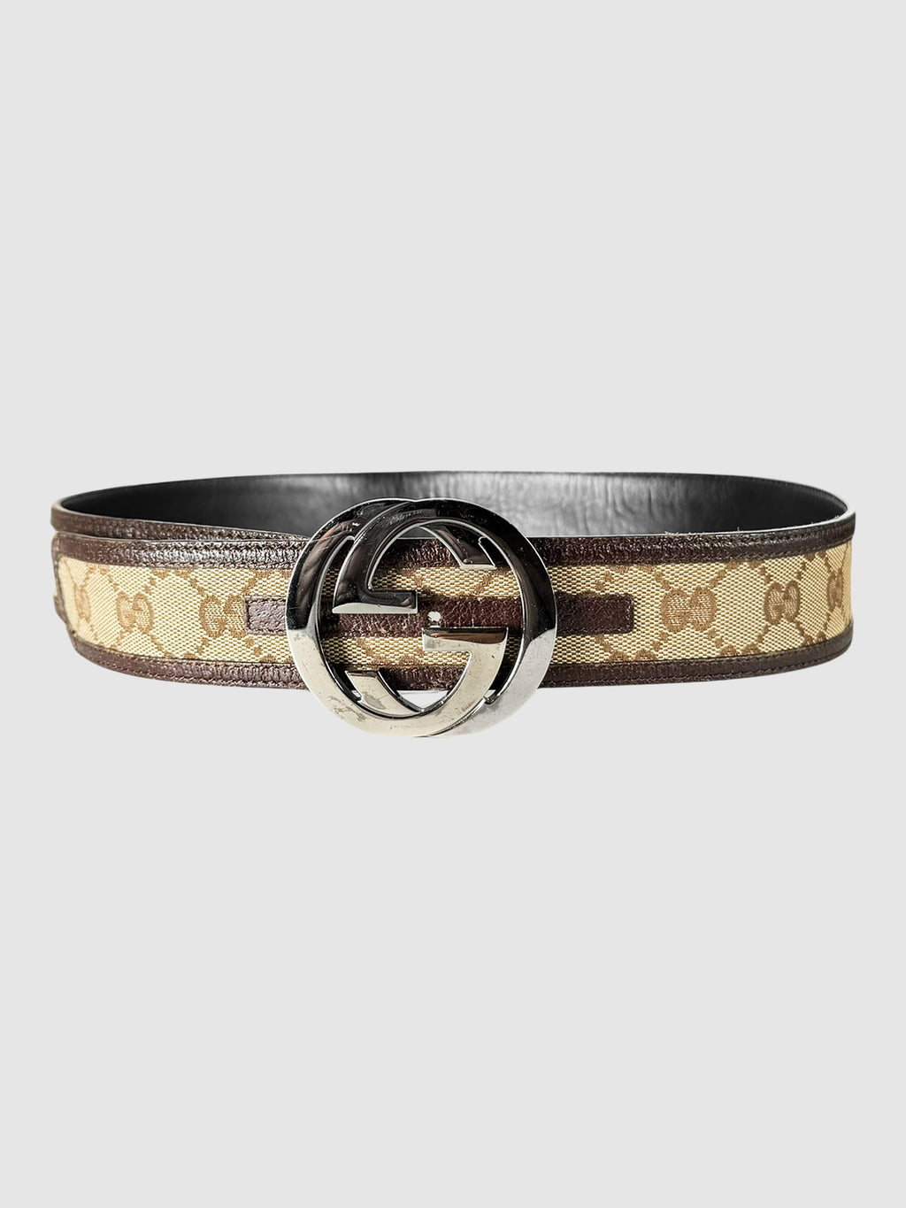 Monogram Canvas Interlocking G Belt
