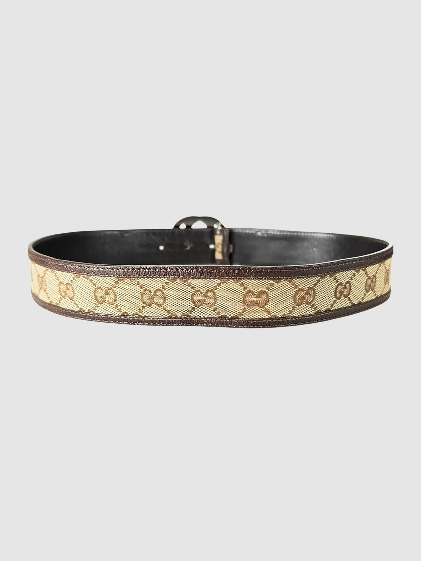 Monogram Canvas Interlocking G Belt - Size 32