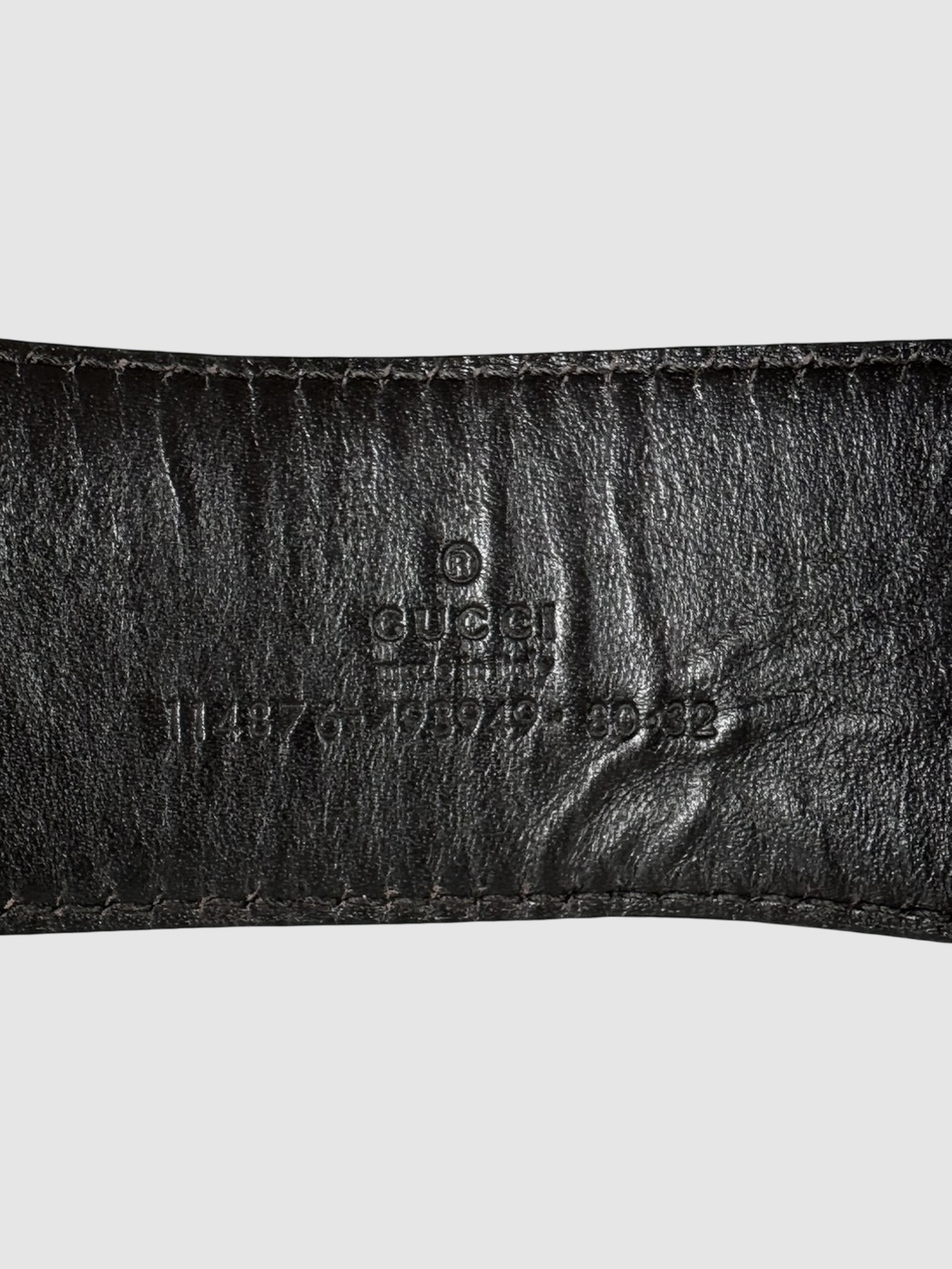 Monogram Canvas Interlocking G Belt