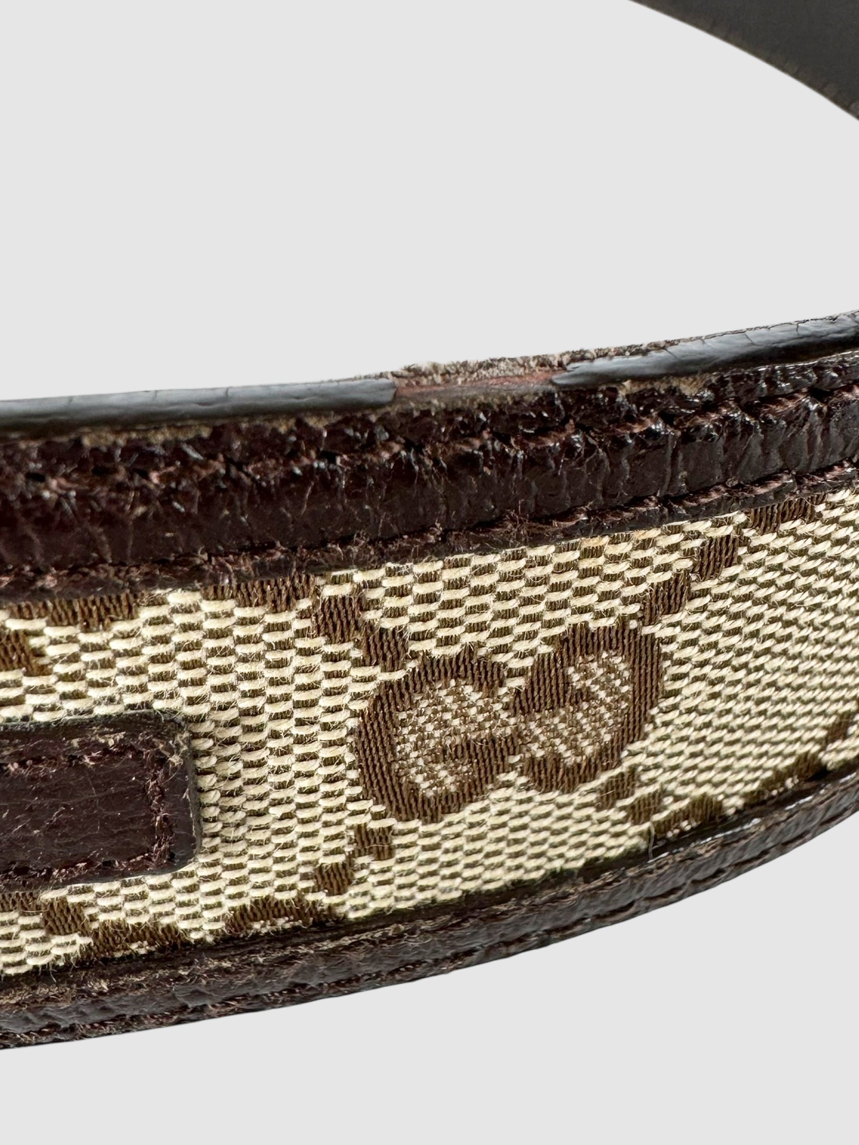 Monogram Canvas Interlocking G Belt