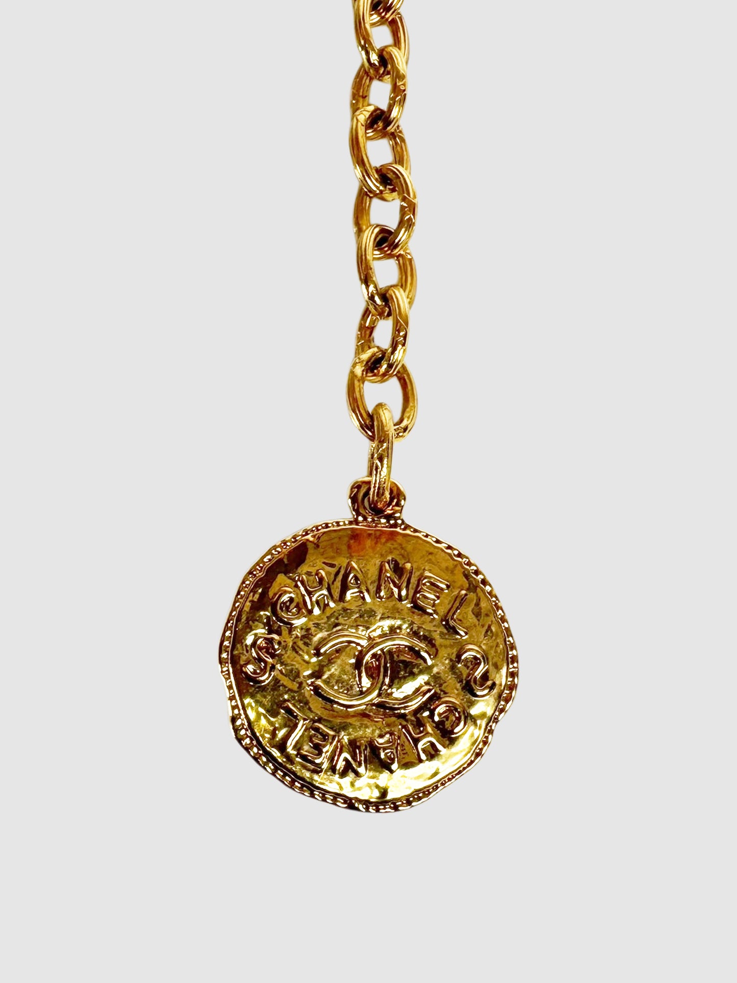 Chanel 1994 24K Gold-Plated Medallion Chain Belt Luxury Designer Resale Canada Toronto Consignment