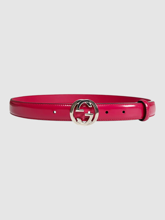 Interlocking G Leather Belt